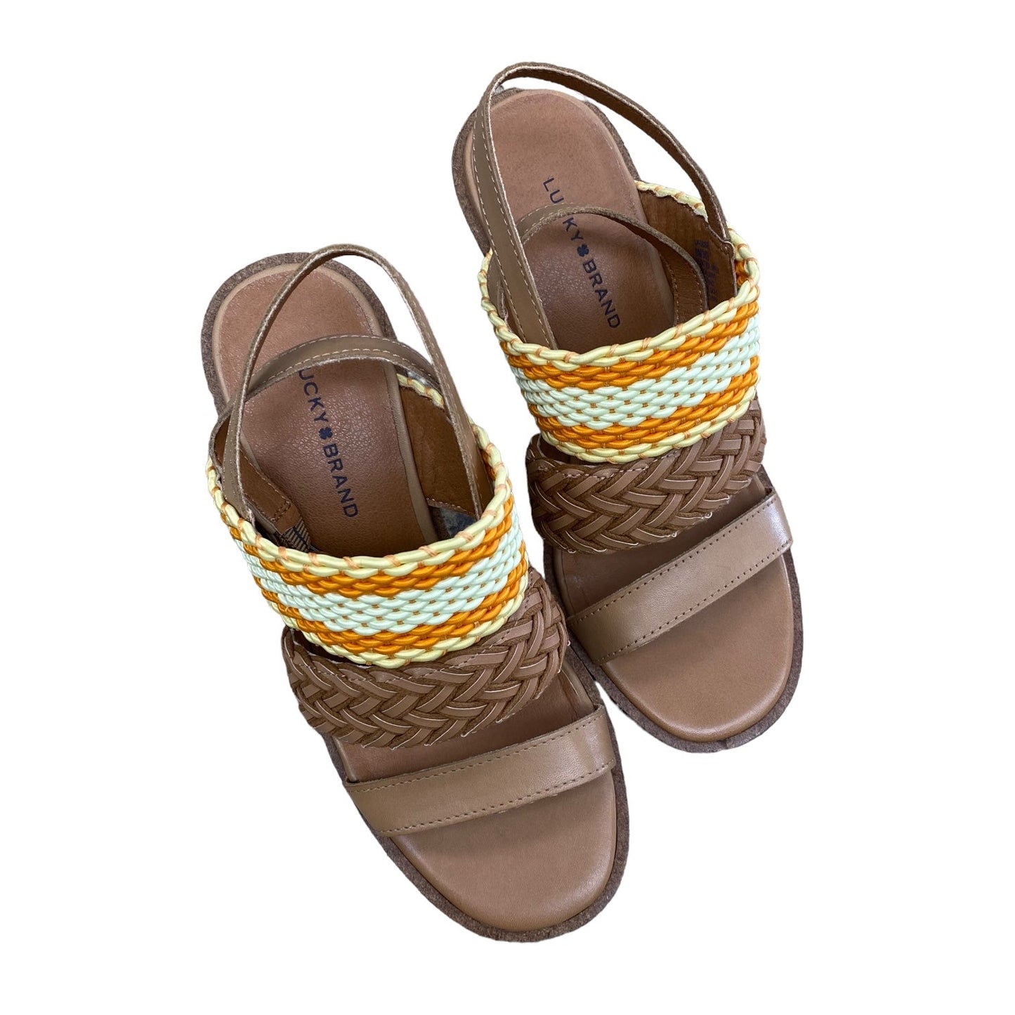 Sandals Heels Block By Lucky Brand Size: 6