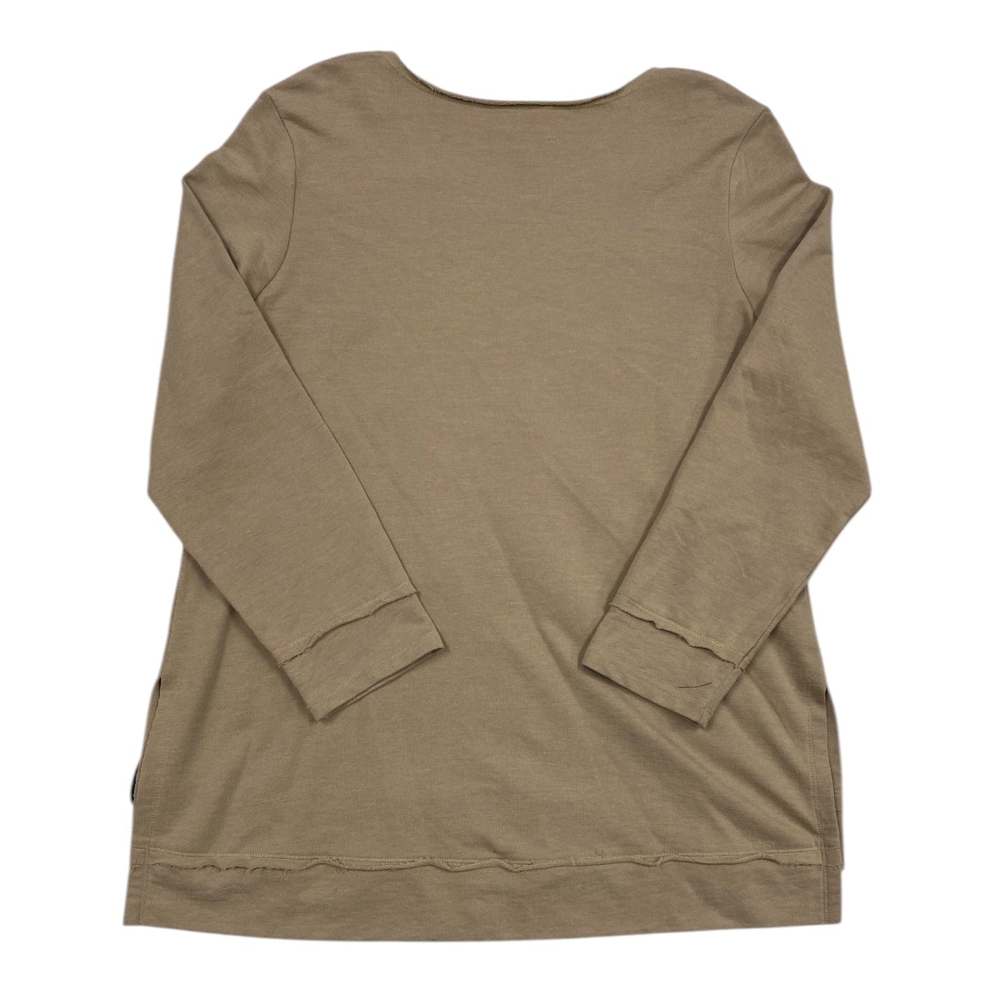 Top Long Sleeve By Chicos In Orange & Tan, Size: L