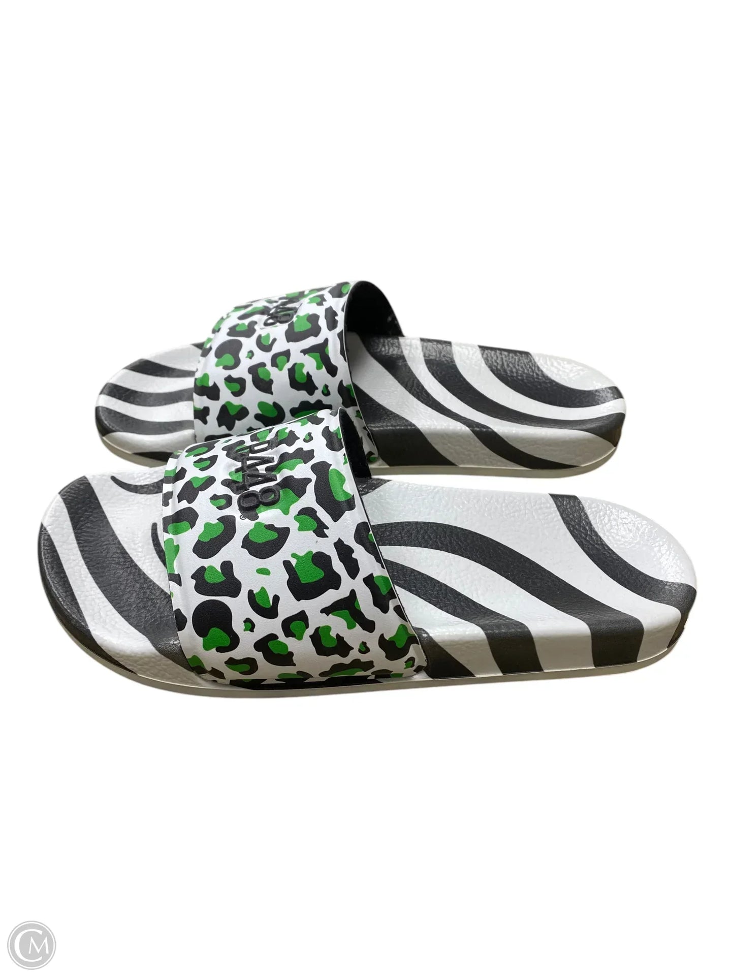 Sandals Flats By P448 In Animal Print, Size: 6