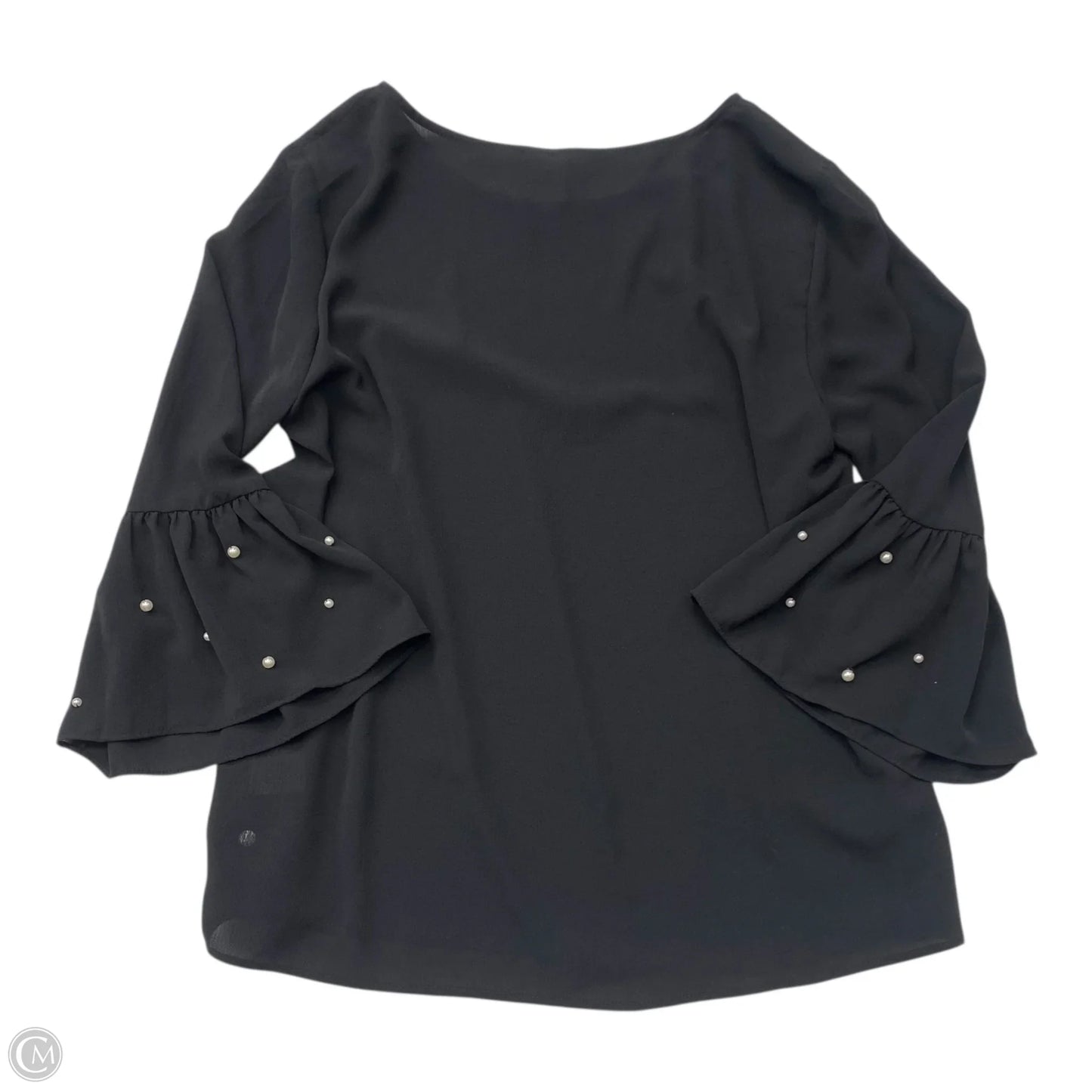 Top Long Sleeve By Elle In Black, Size: M