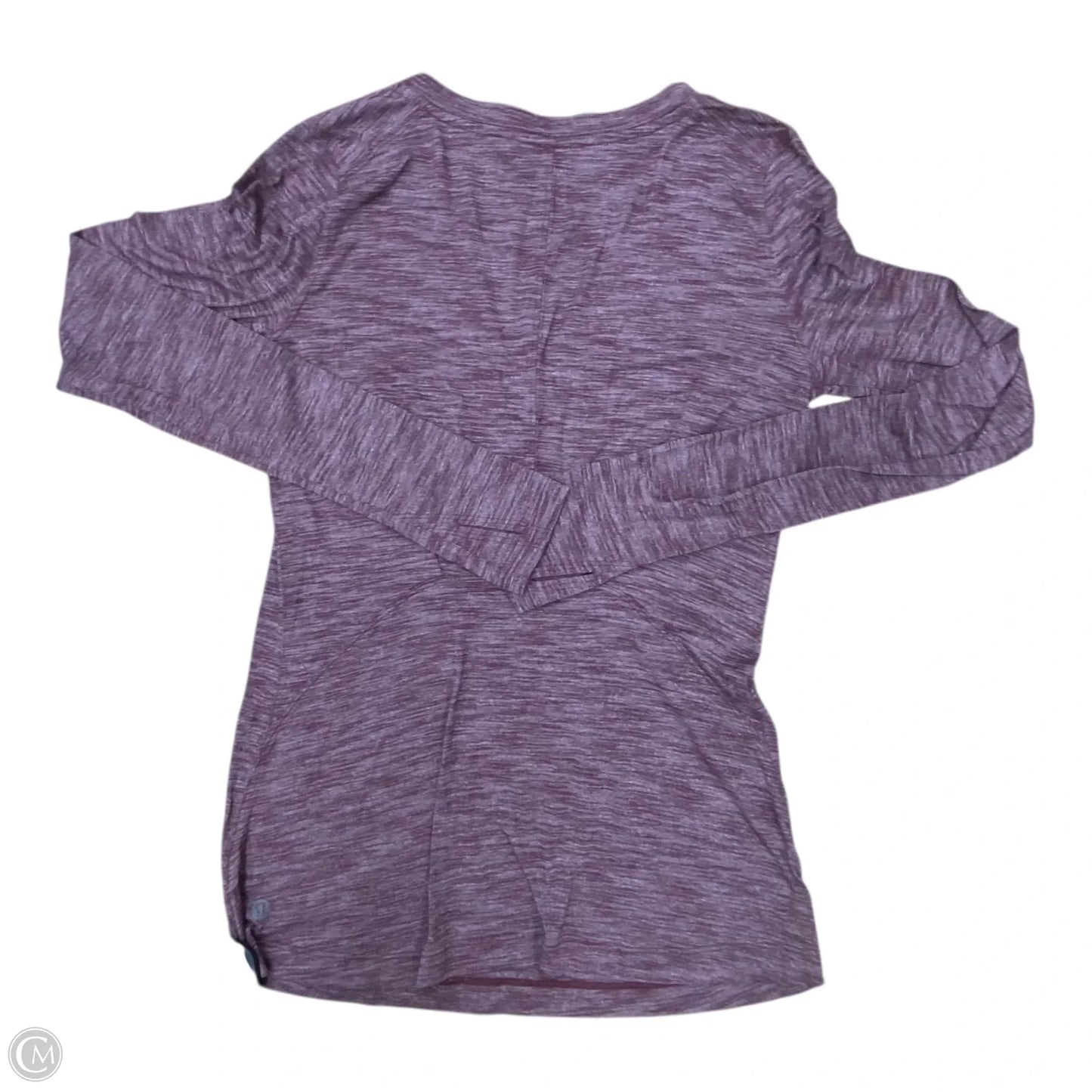 Athletic Top Long Sleeve Crewneck By Lululemon In Purple, Size: M