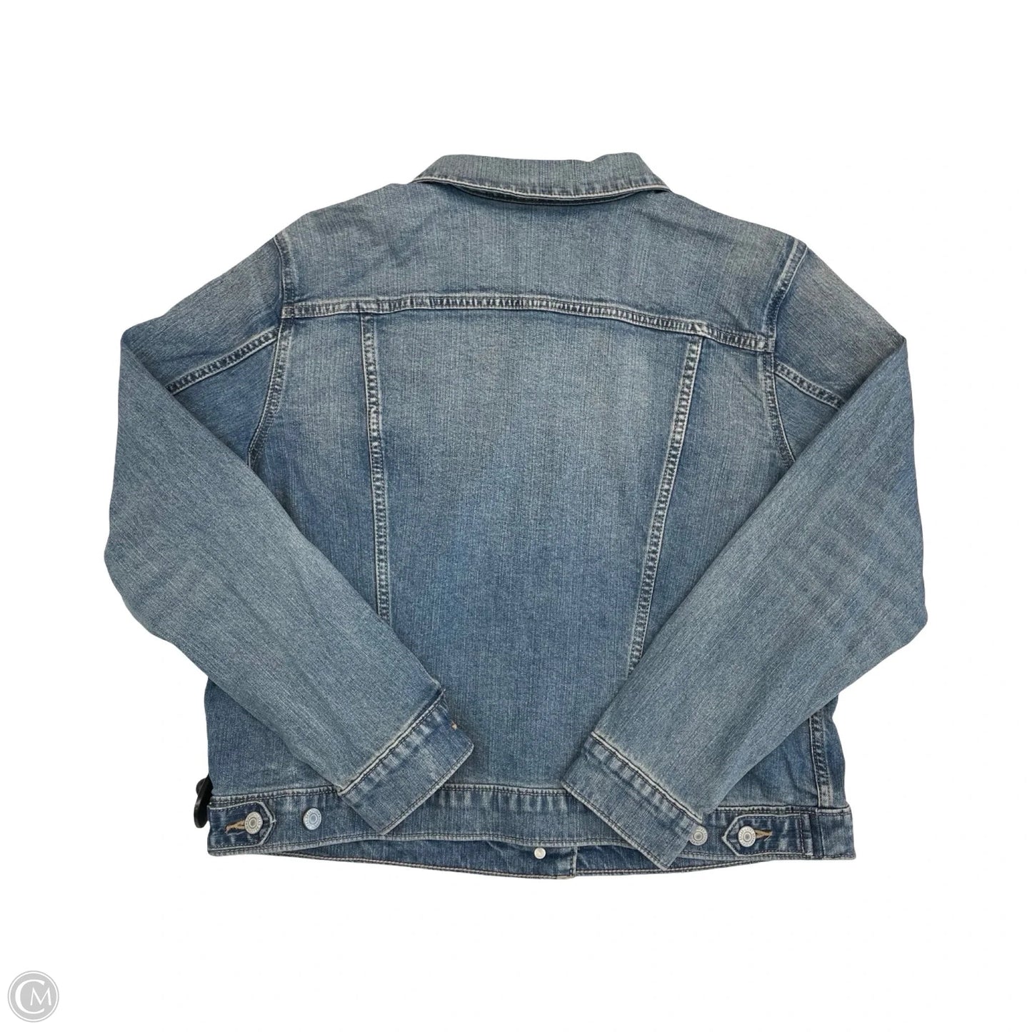 Jacket Denim By Lucky Brand In Blue, Size: Xl