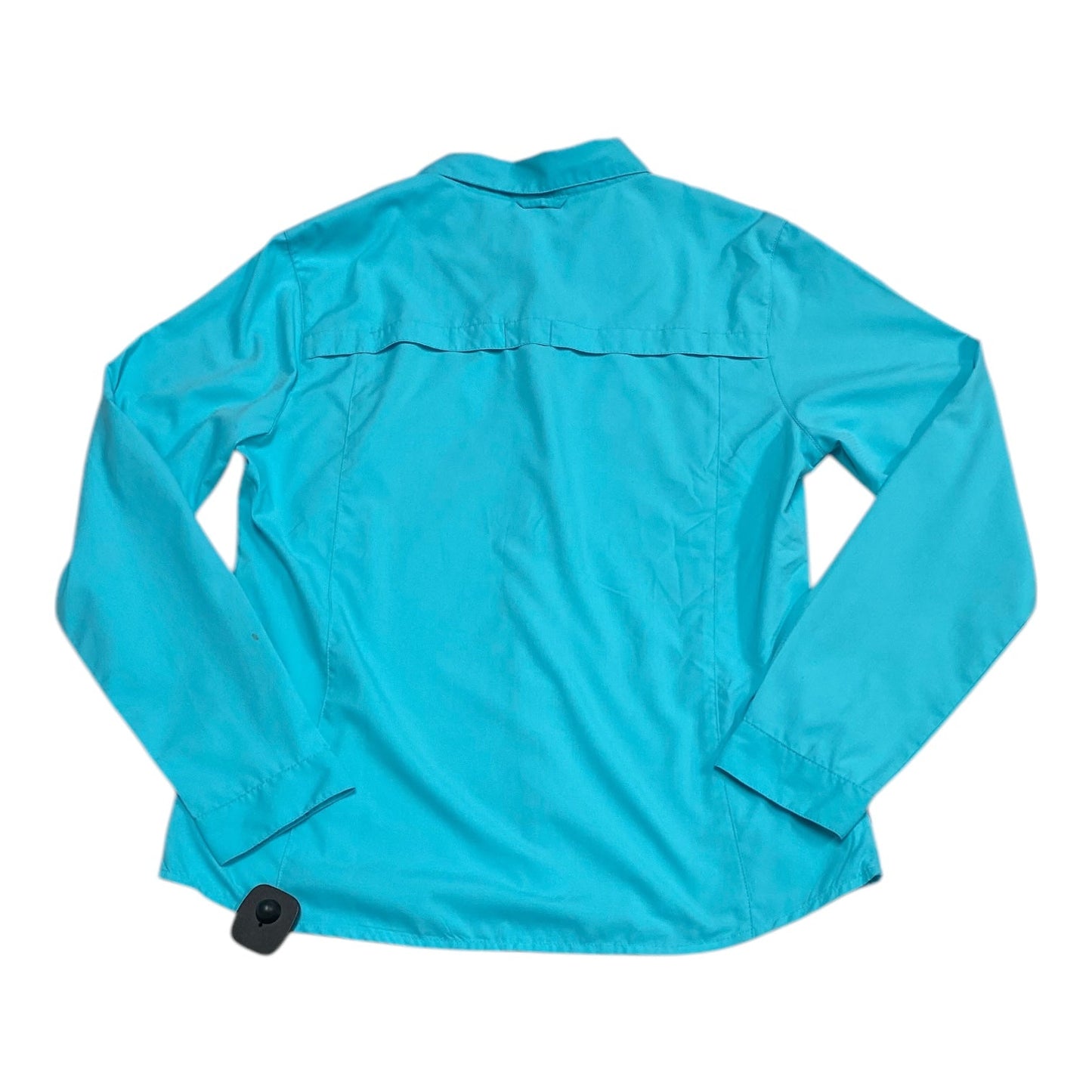 Athletic Top Long Sleeve Collar By WHITE SIERRA In Blue, Size: M
