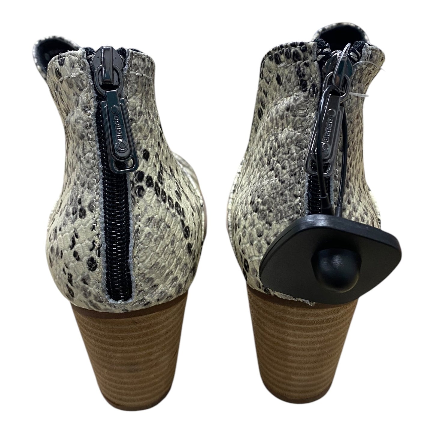 Boots Ankle Heels By Blondo In Snakeskin Print, Size: 10