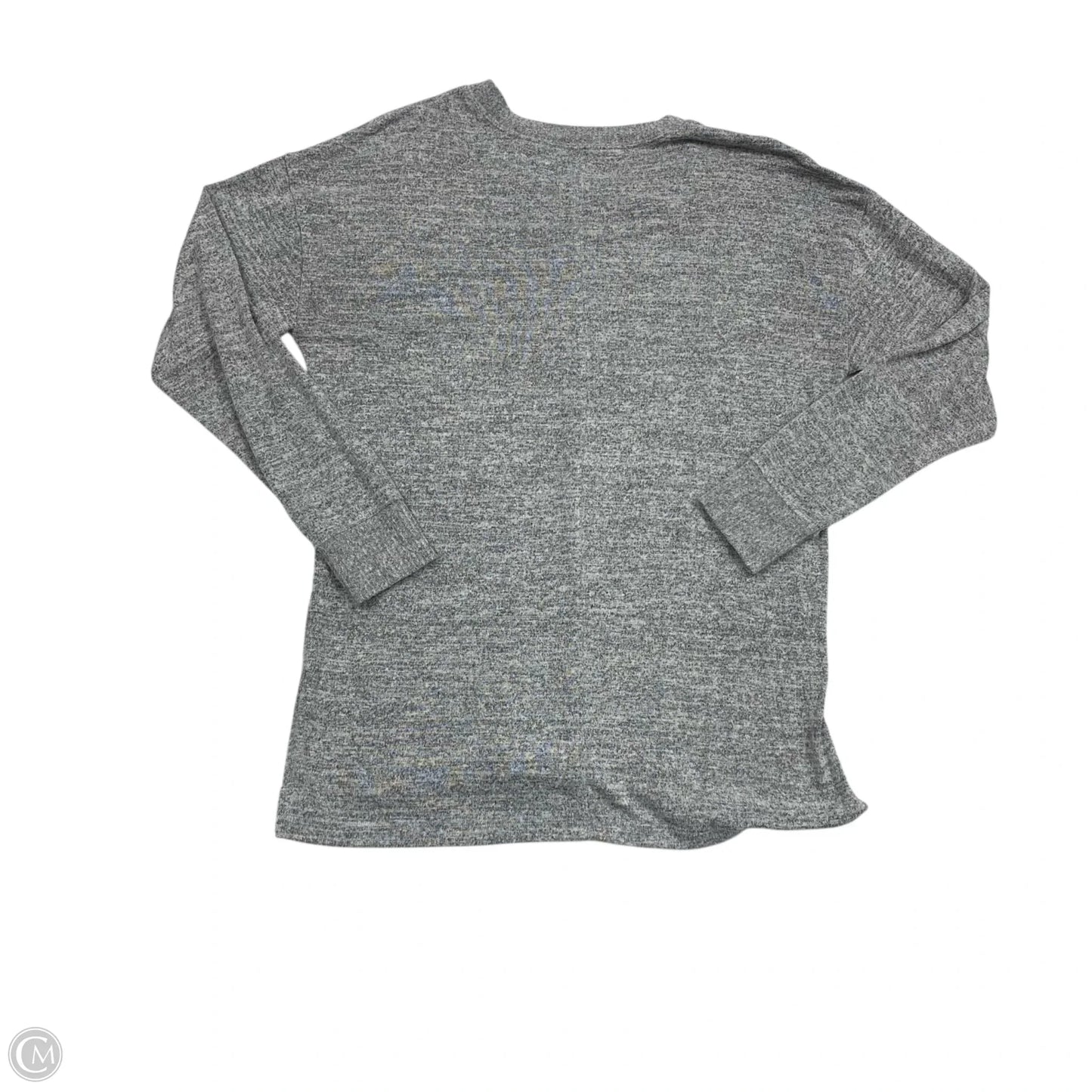 Top Long Sleeve By Abercrombie And Fitch In Grey, Size: S