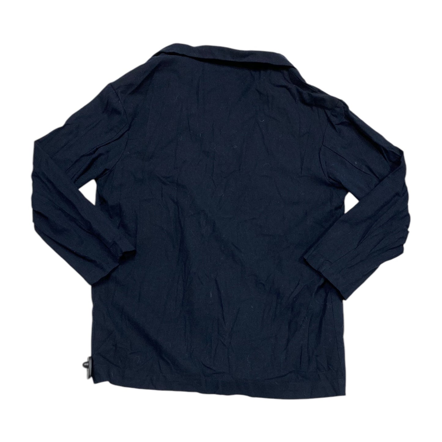 Top Long Sleeve By Amadi In Navy, Size: M