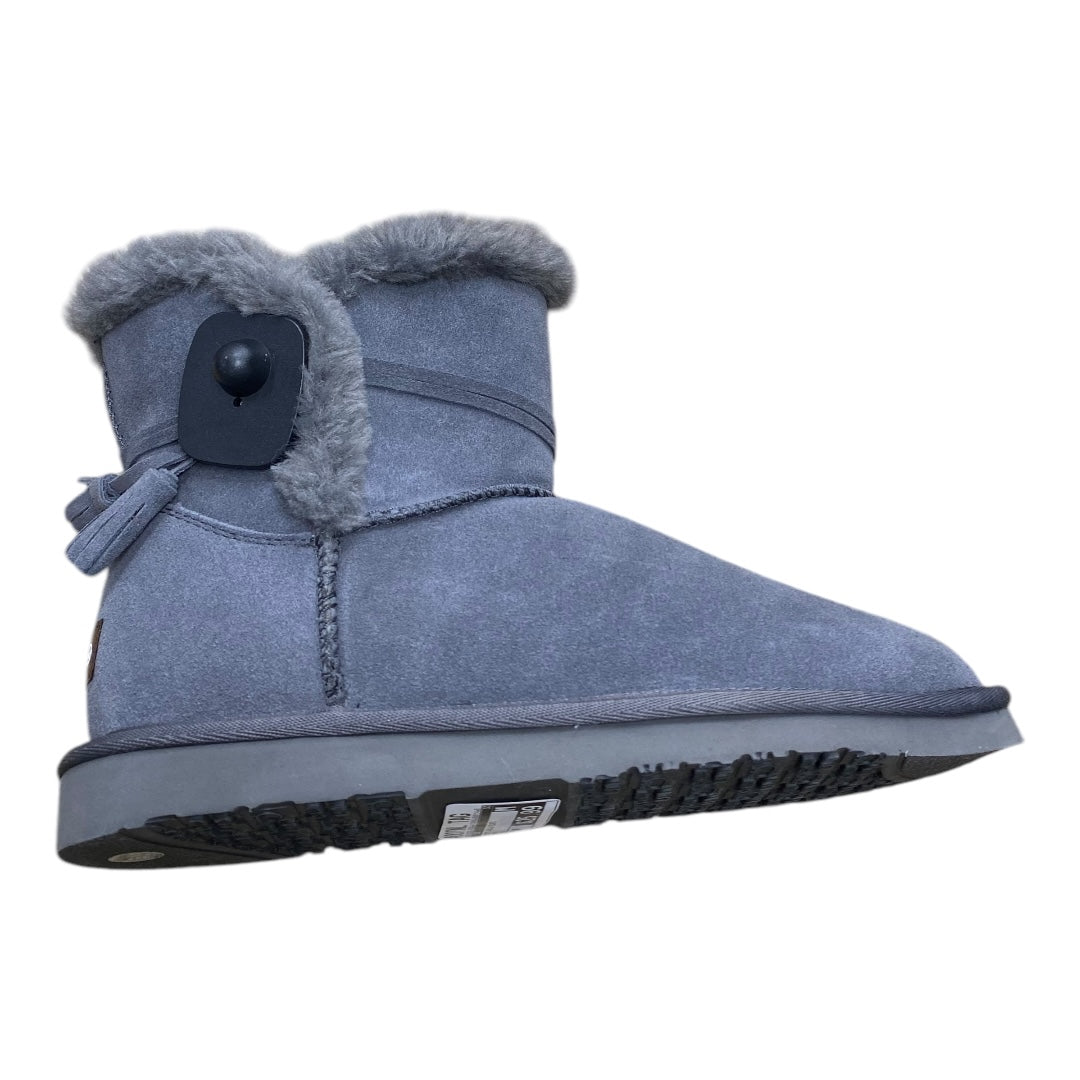 Boots Ankle Flats By Cmc In Grey, Size: 10
