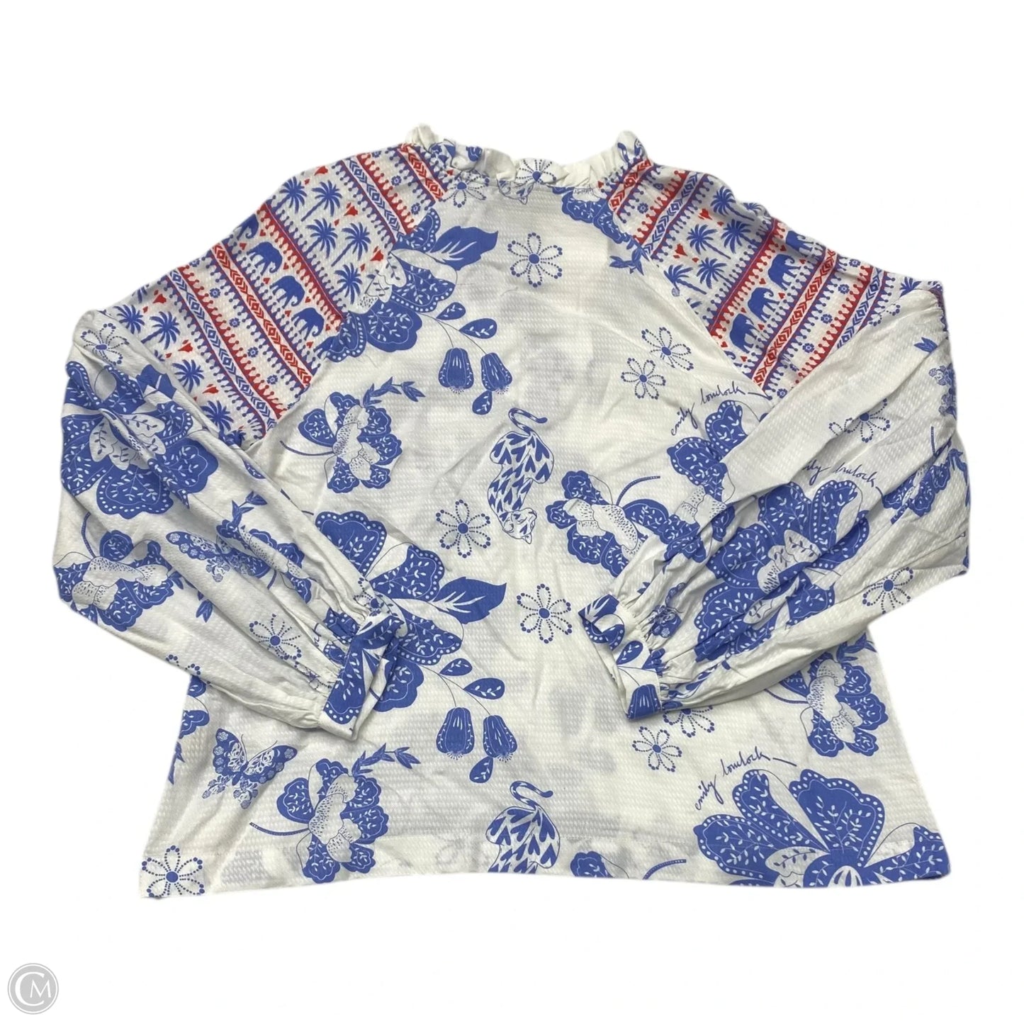 Top Long Sleeve By Cmc In Multi-colored, Size: S