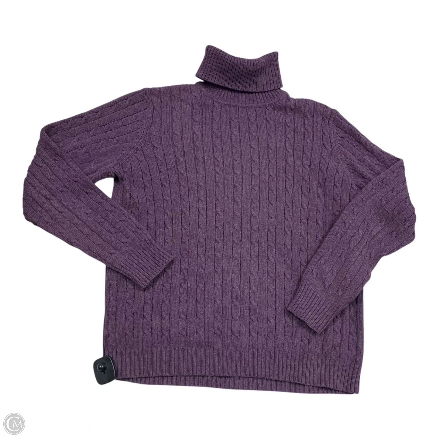 Sweater By Eddie Bauer In Purple, Size: L