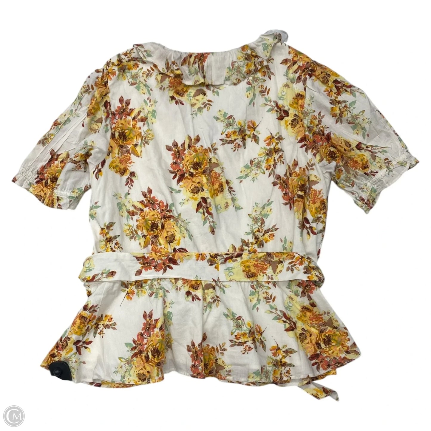 Top Short Sleeve By Lauren Conrad In Floral Print, Size: Xxl