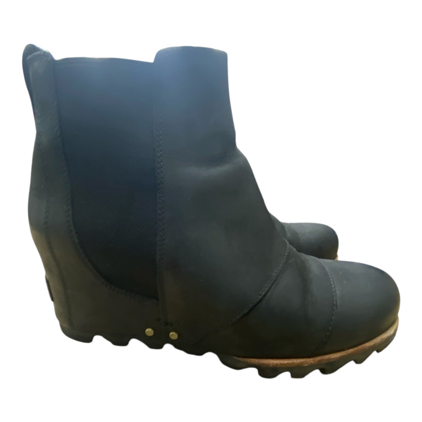 Boots Ankle Flats By Sorel In Black, Size:8