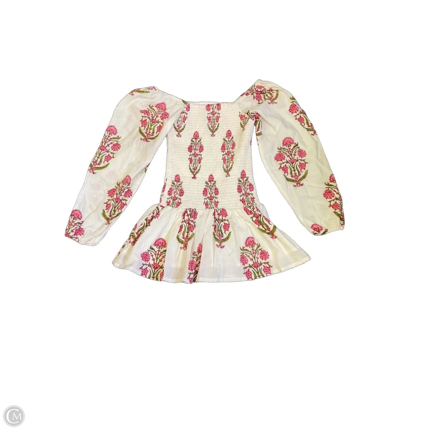 Dress Casual Short By Cmc In Pink & White, Size: S