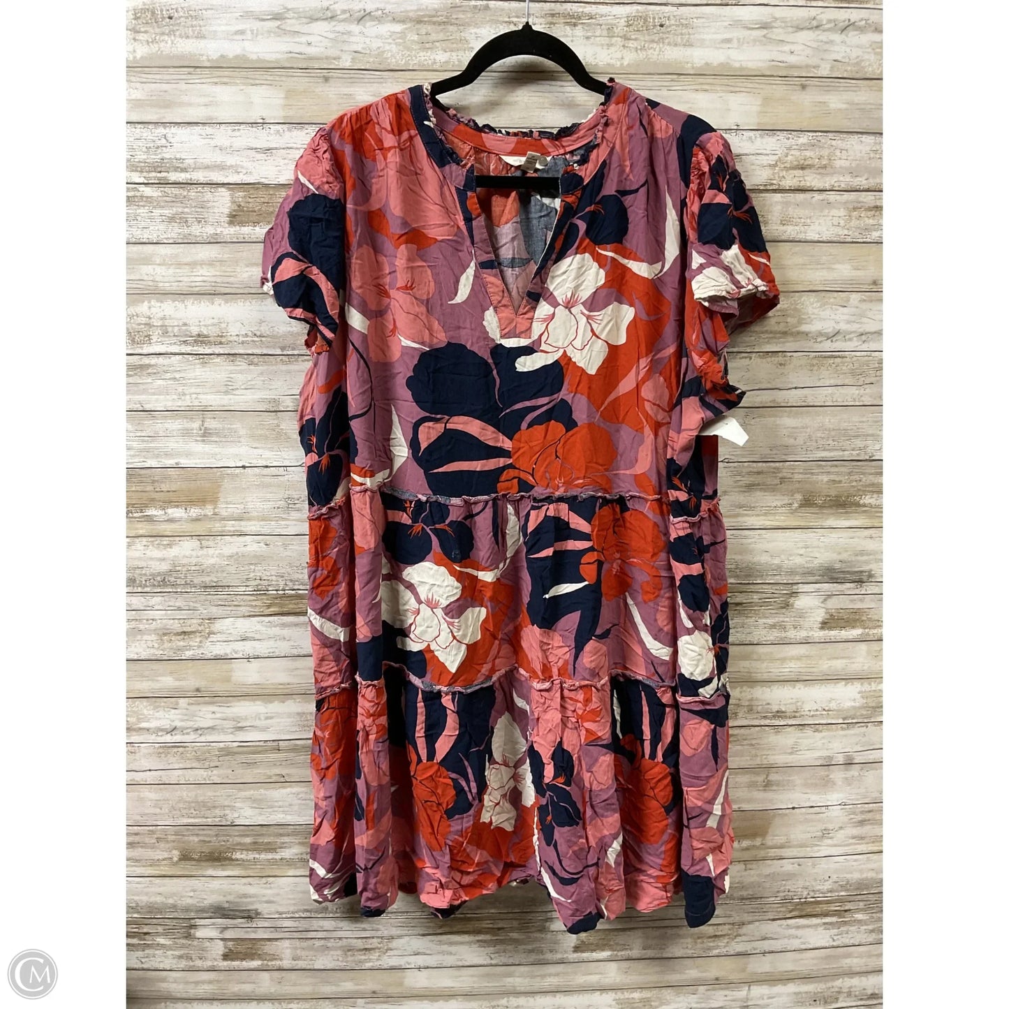 Dress Casual Midi By Terra & Sky In Multi-colored, Size: 3x