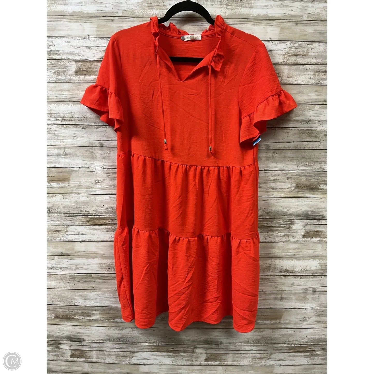 Dress Casual Short By Clothes Mentor In Orange, Size: L