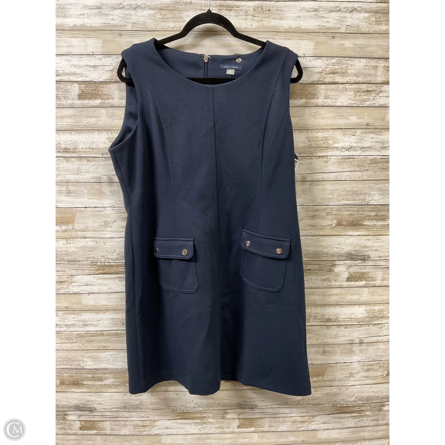 Dress Work By Tommy Hilfiger In Navy, Size: 18