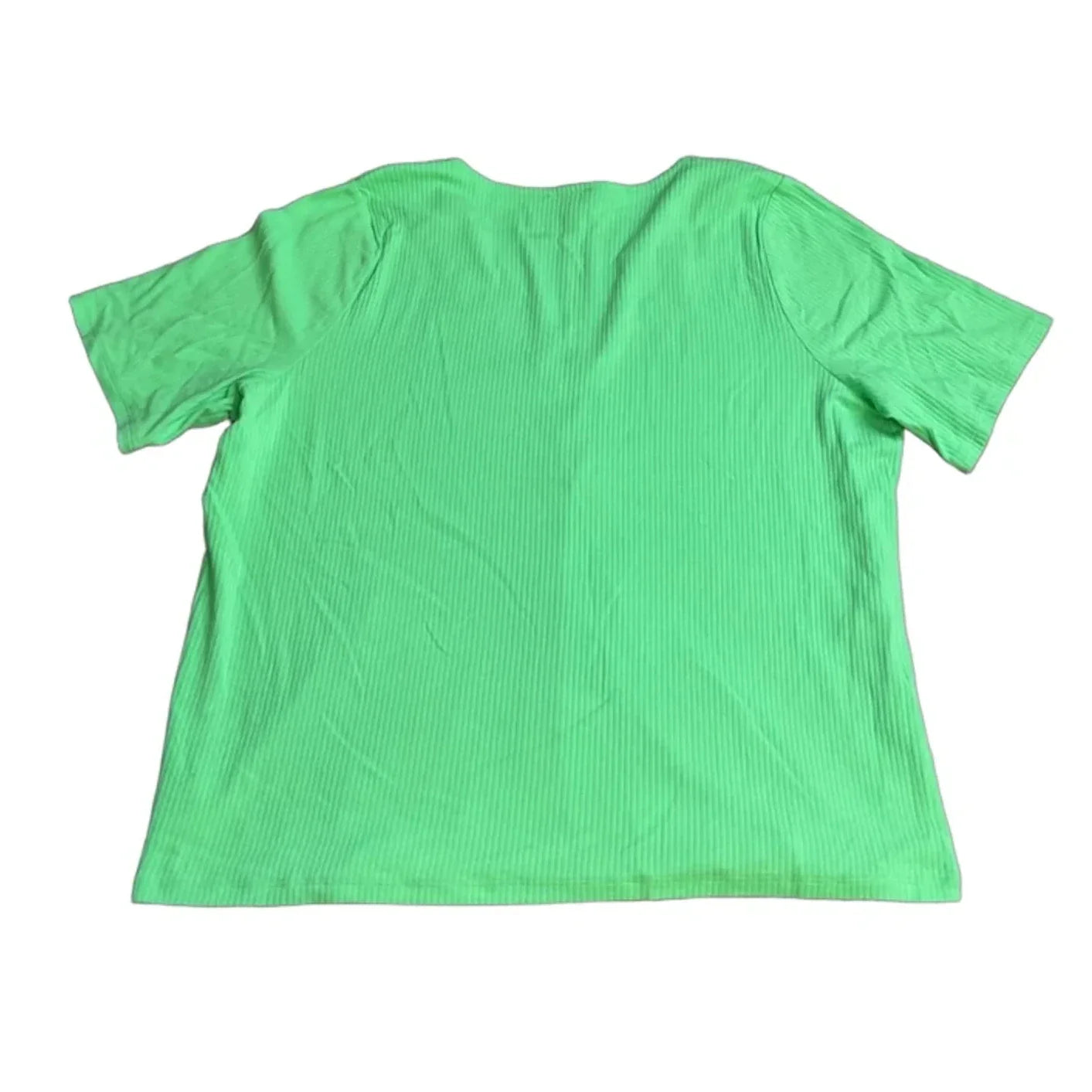 Top Short Sleeve By Talbots In Green, Size: 2x
