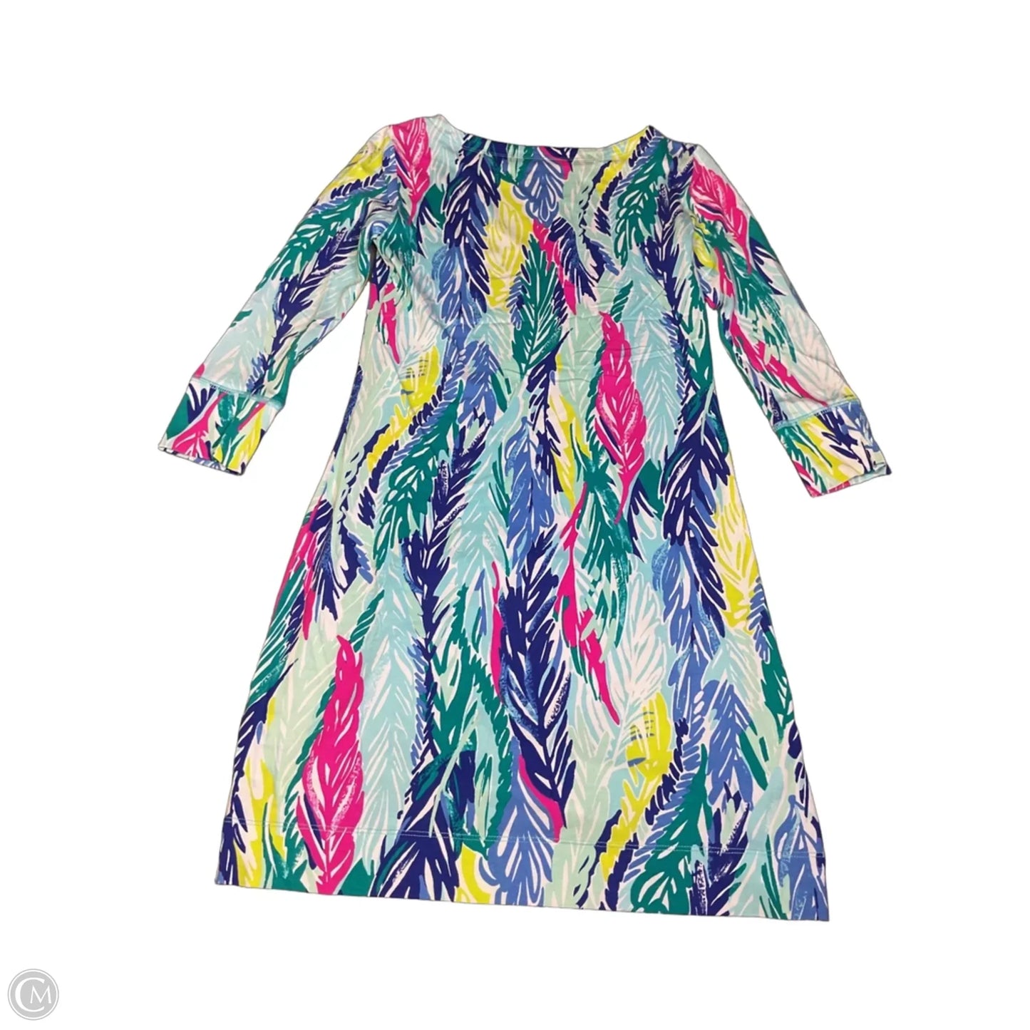 Dress Designer By Lilly Pulitzer In Blue & Green, Size: Xxs