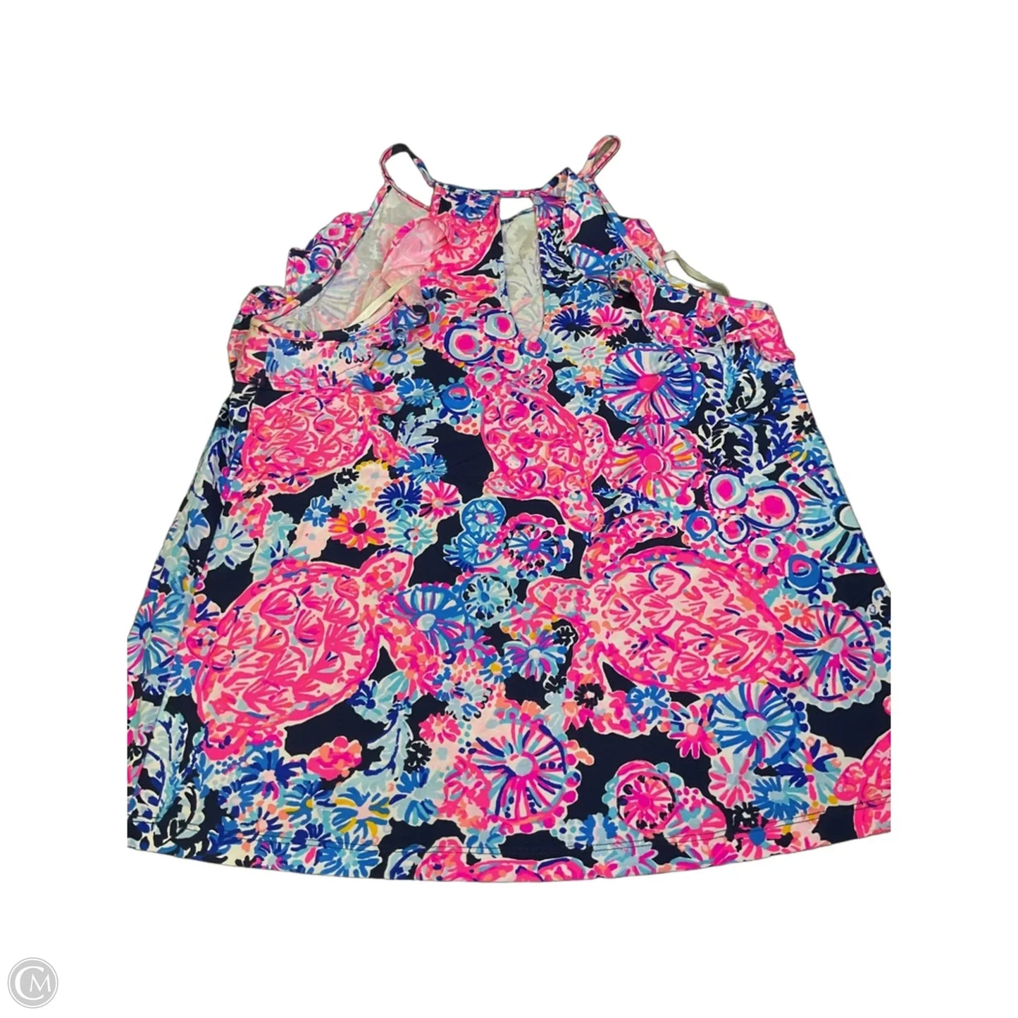 Top Sleeveless Designer By Lilly Pulitzer In Blue & Pink, Size: Xs