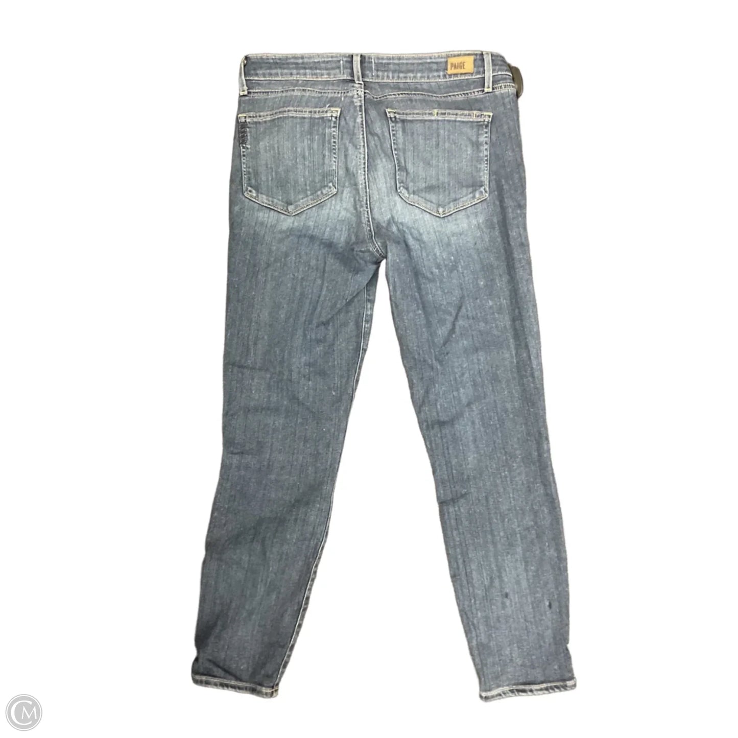 Jeans Cropped By Paige In Blue Denim, Size: 10