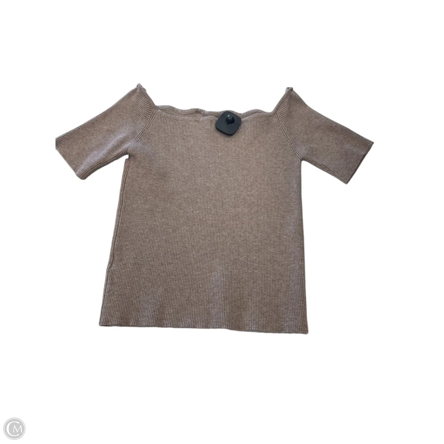 Top Short Sleeve By Bluivy In Brown, Size: L