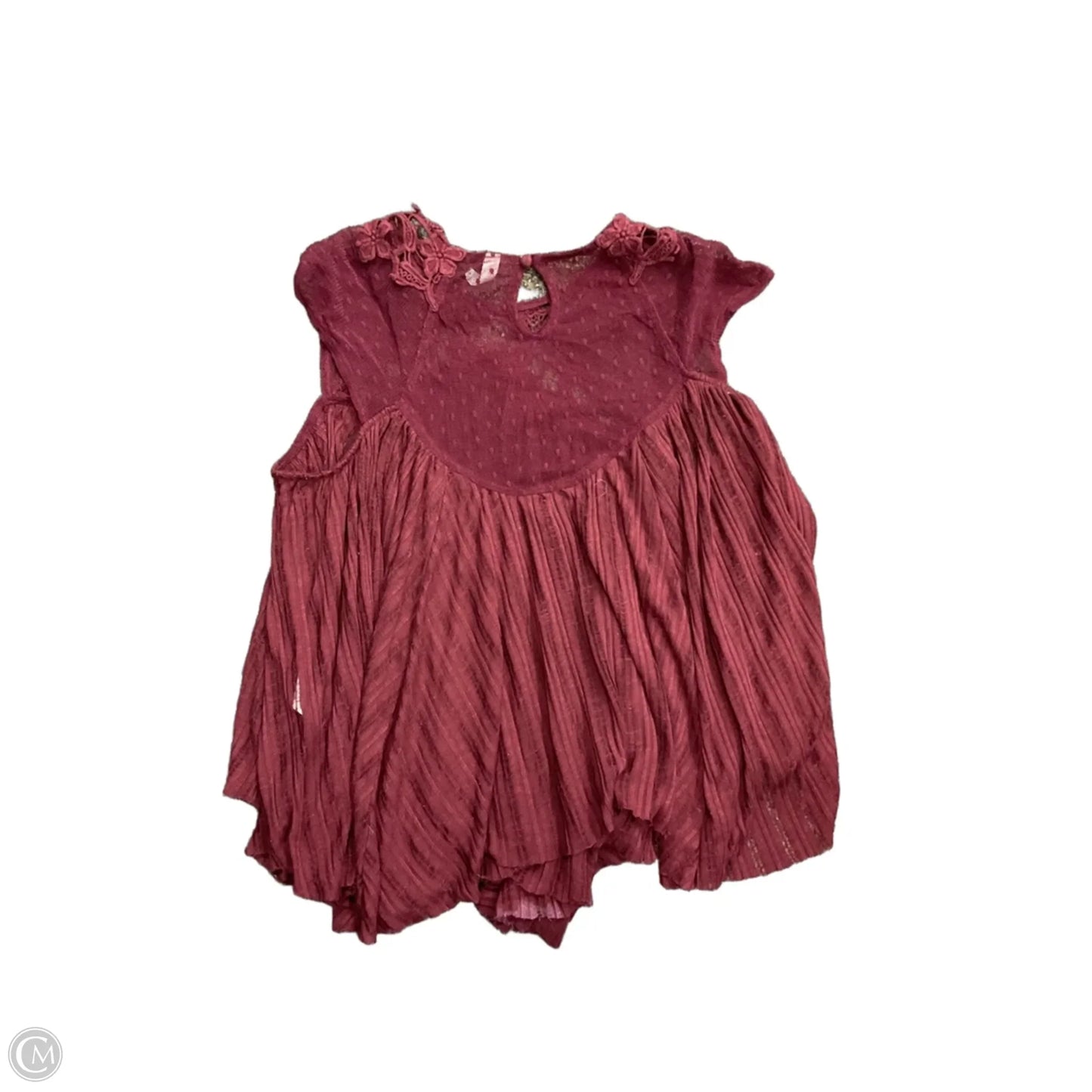Top Sleeveless By Free People In Maroon, Size: S