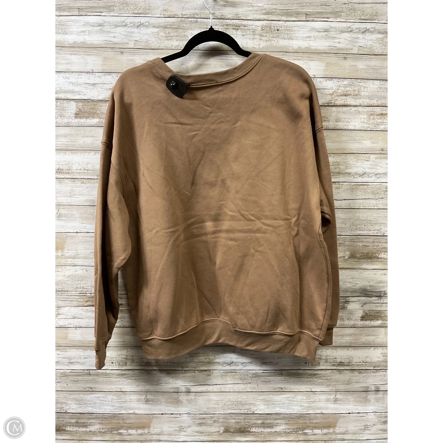 Sweatshirt Crewneck By Clothes Mentor In Tan, Size: Xxl