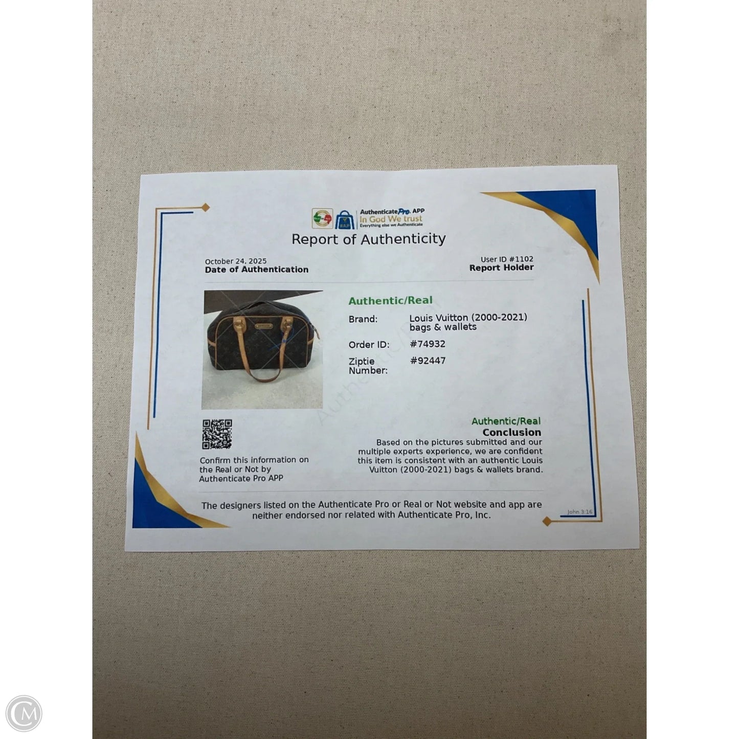 Handbag Luxury Designer By Louis Vuitton, Size: Large