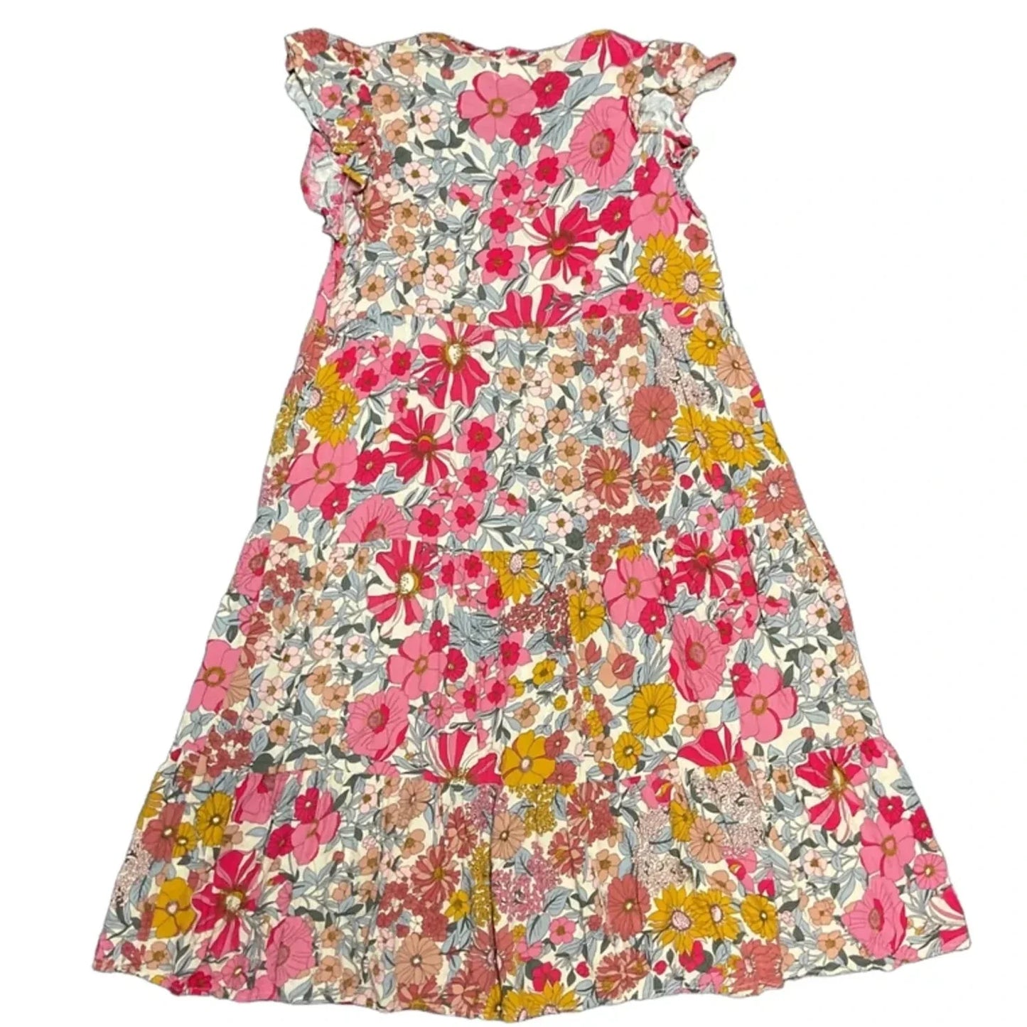 Dress Casual Midi By Cmc In Floral Print, Size: M