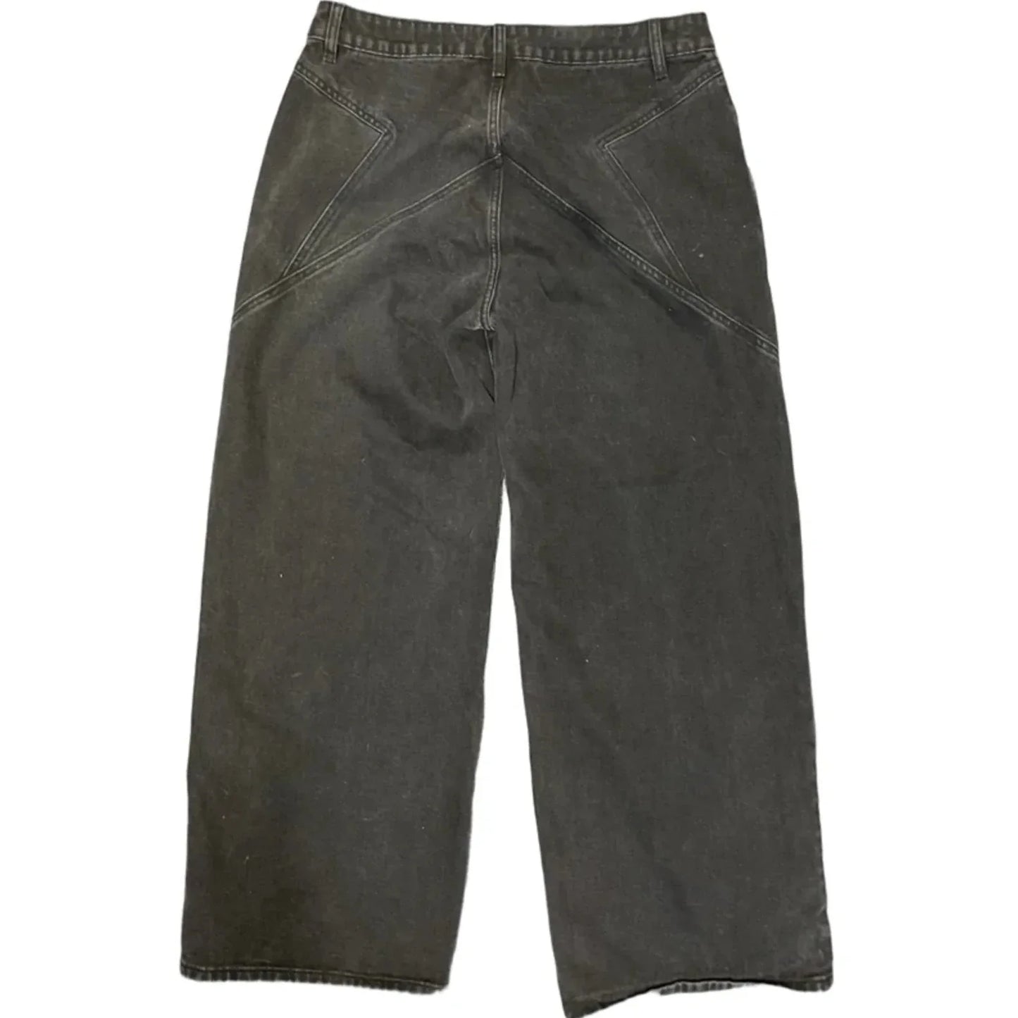 Jeans Wide Leg By Cider In Black, Size: L