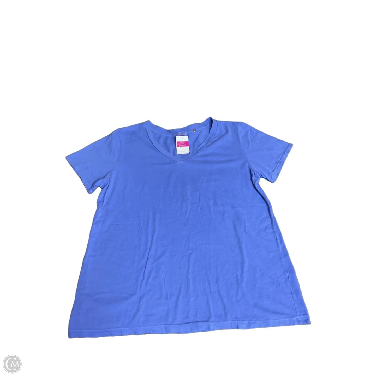 Top Short Sleeve Basic By Clothes Mentor In Blue, Size: 1x