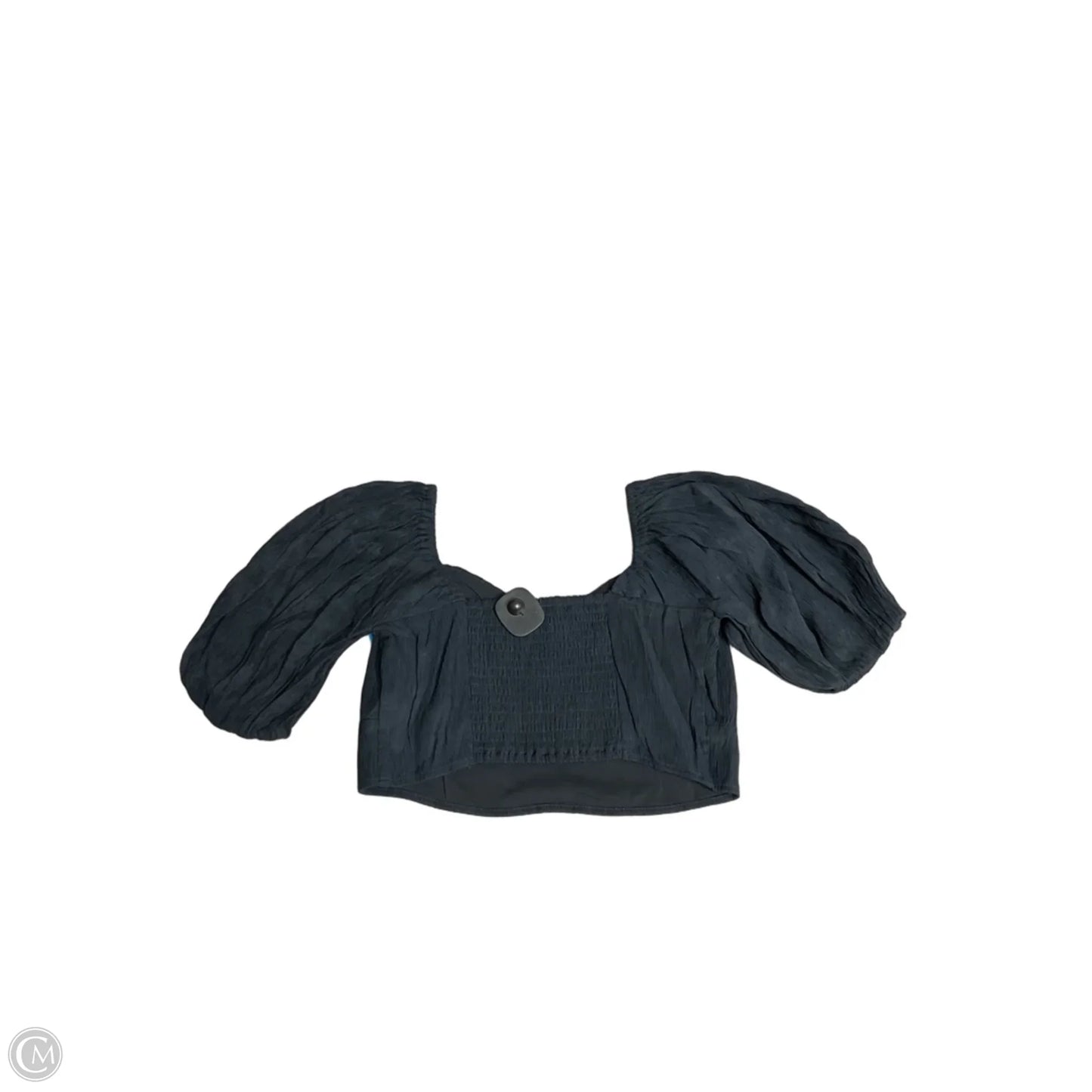 Top Short Sleeve By Abercrombie And Fitch In Black, Size: M
