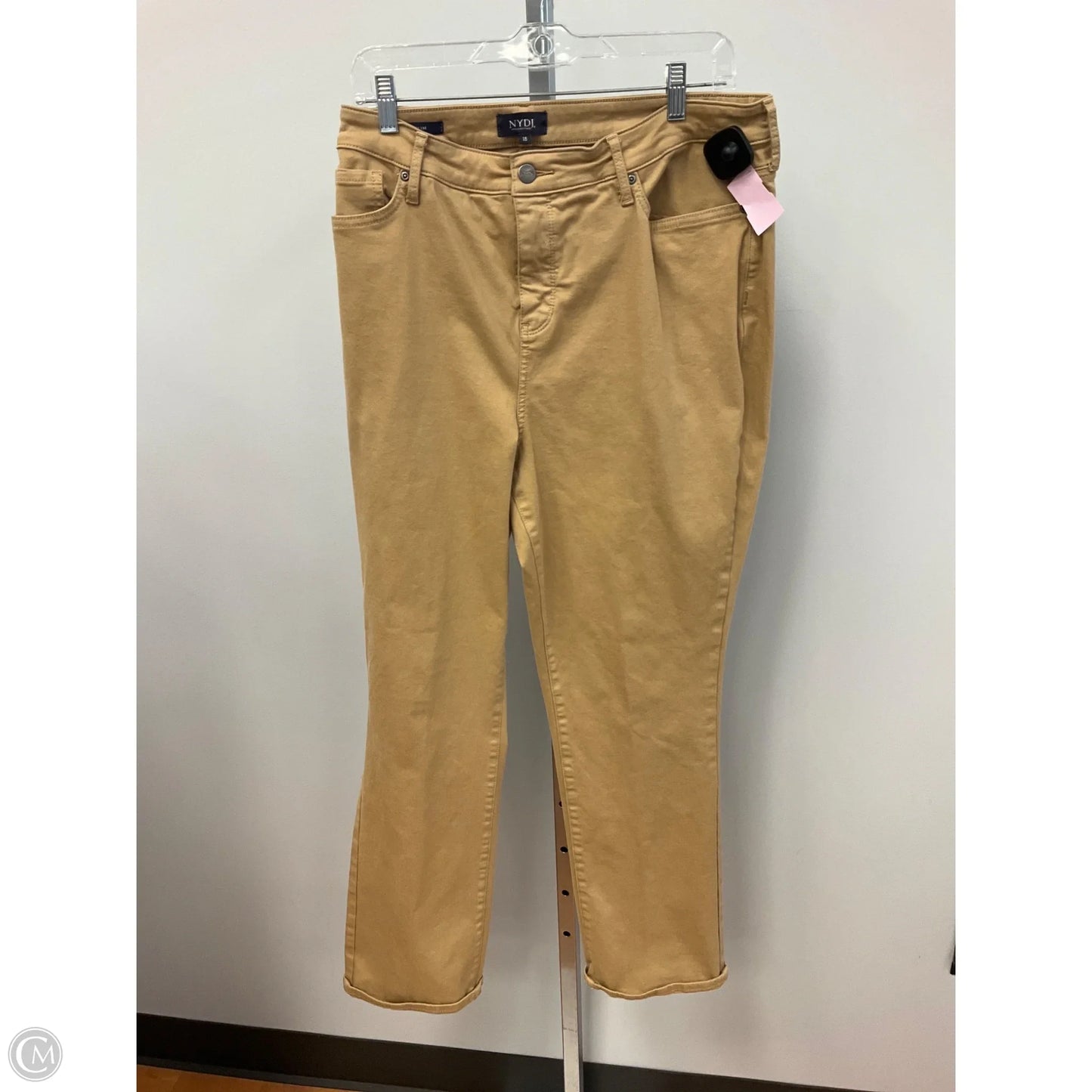 Jeans Boot Cut By Not Your Daughters Jeans In Tan, Size: 18