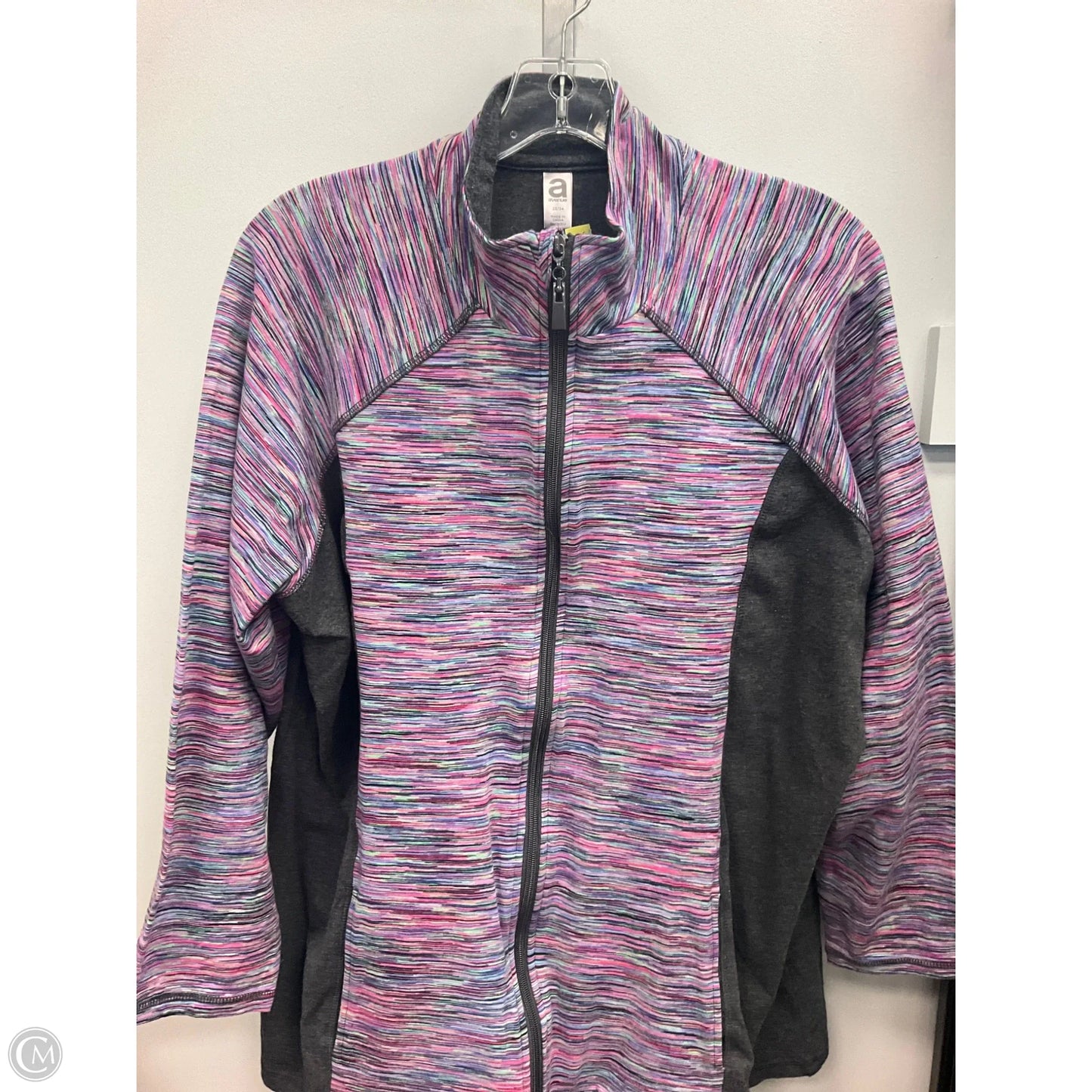 Athletic Jacket By Avenue In Multi-colored, Size: 22
