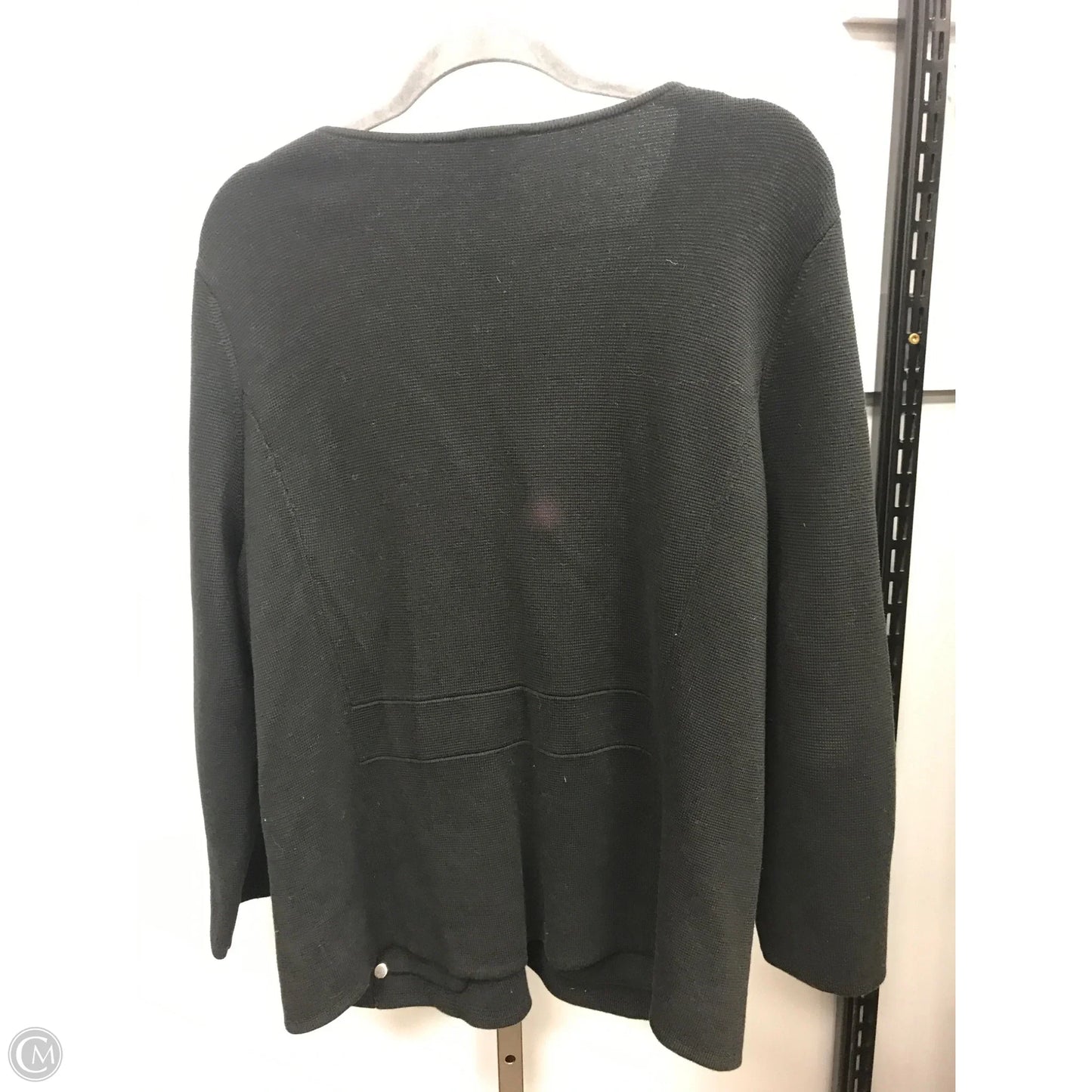 Sweater Cardigan By Talbots In Black, Size: 1x