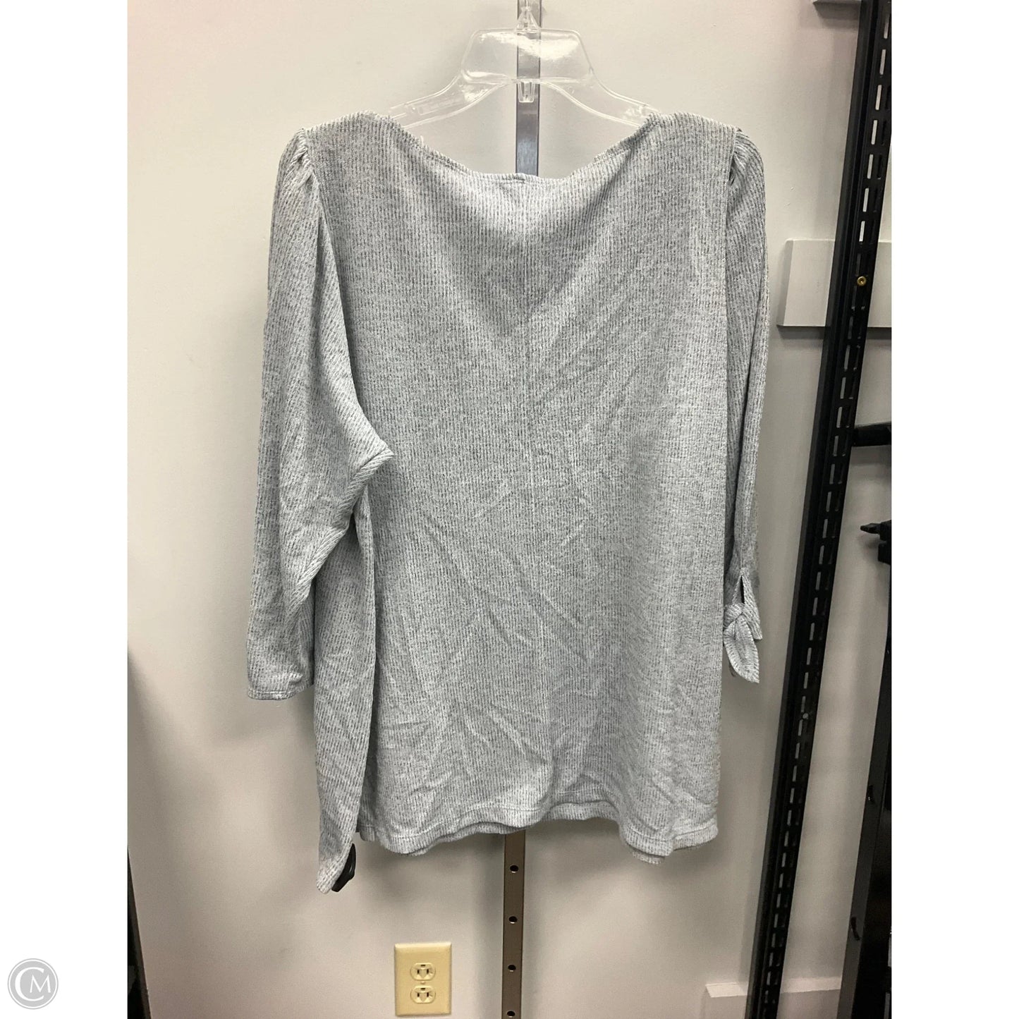 Top Long Sleeve By Max Studio In Blue, Size: 1x