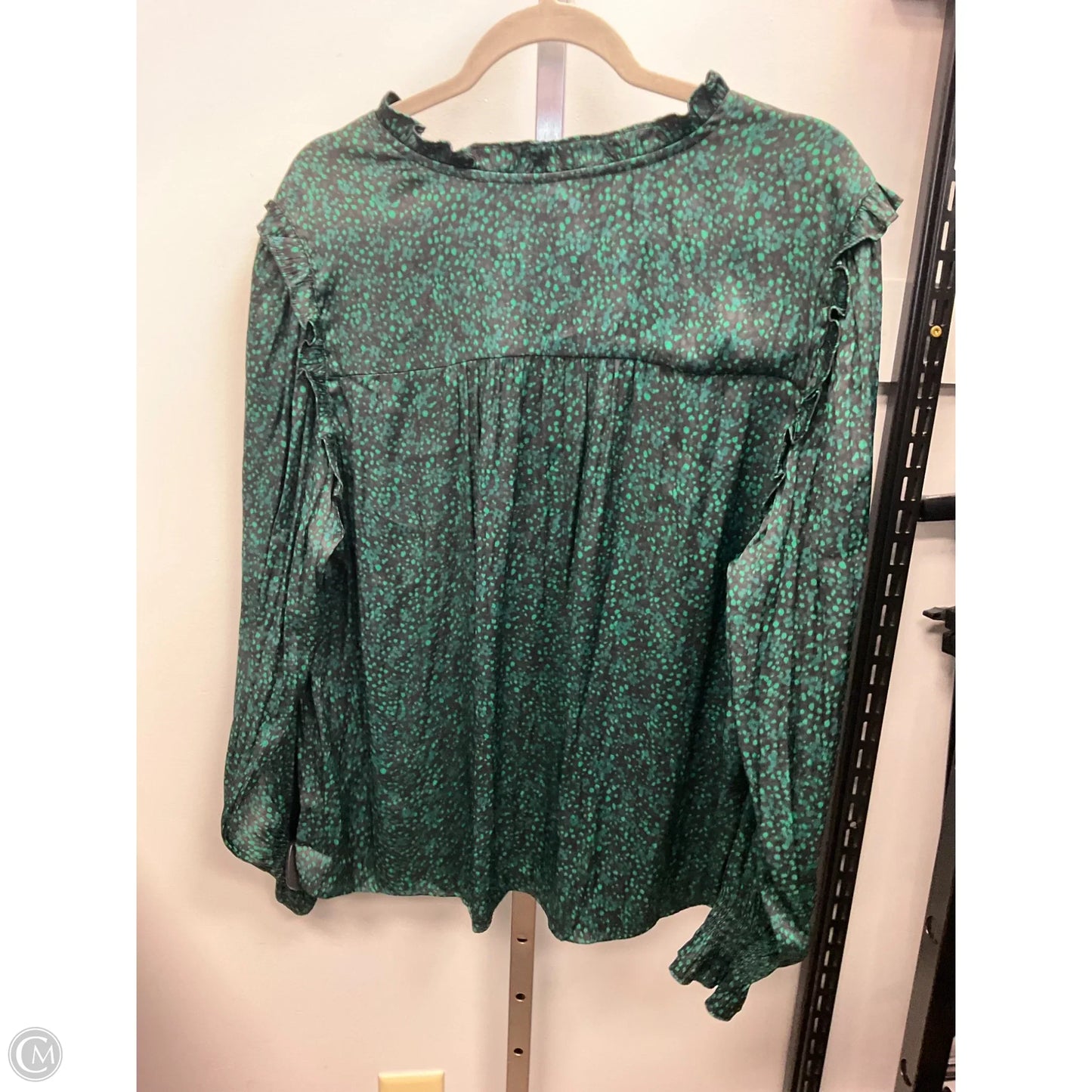 Top Long Sleeve By Gap In Green, Size: Xl
