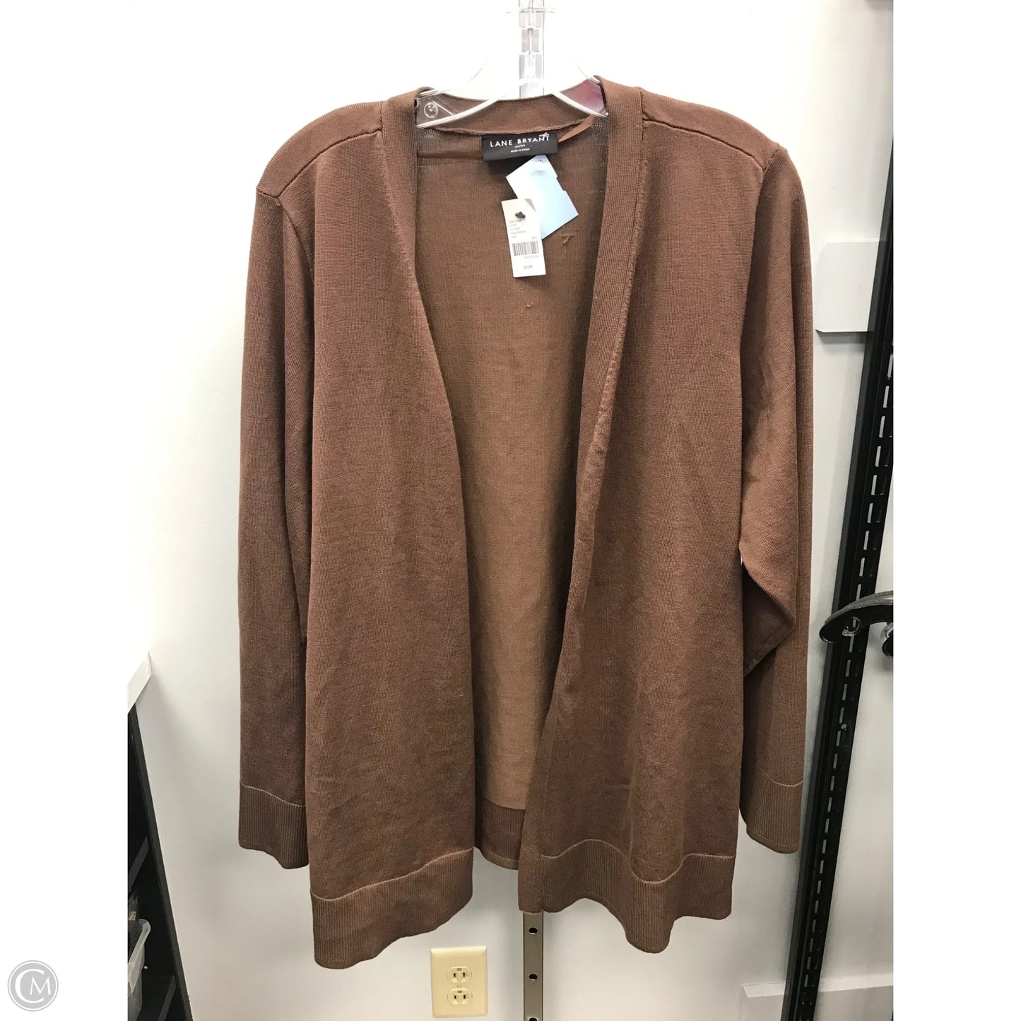 Sweater Cardigan By Lane Bryant In Brown, Size: 22