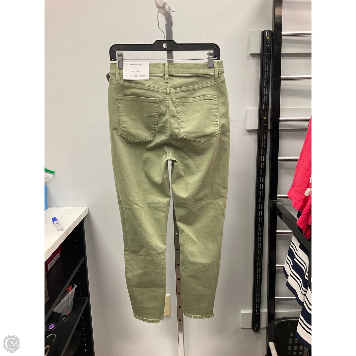 Jeans Straight By Loft In Green, Size: 4