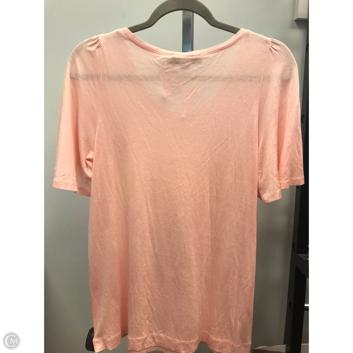 Top Short Sleeve By Loft In Peach, Size: Xs