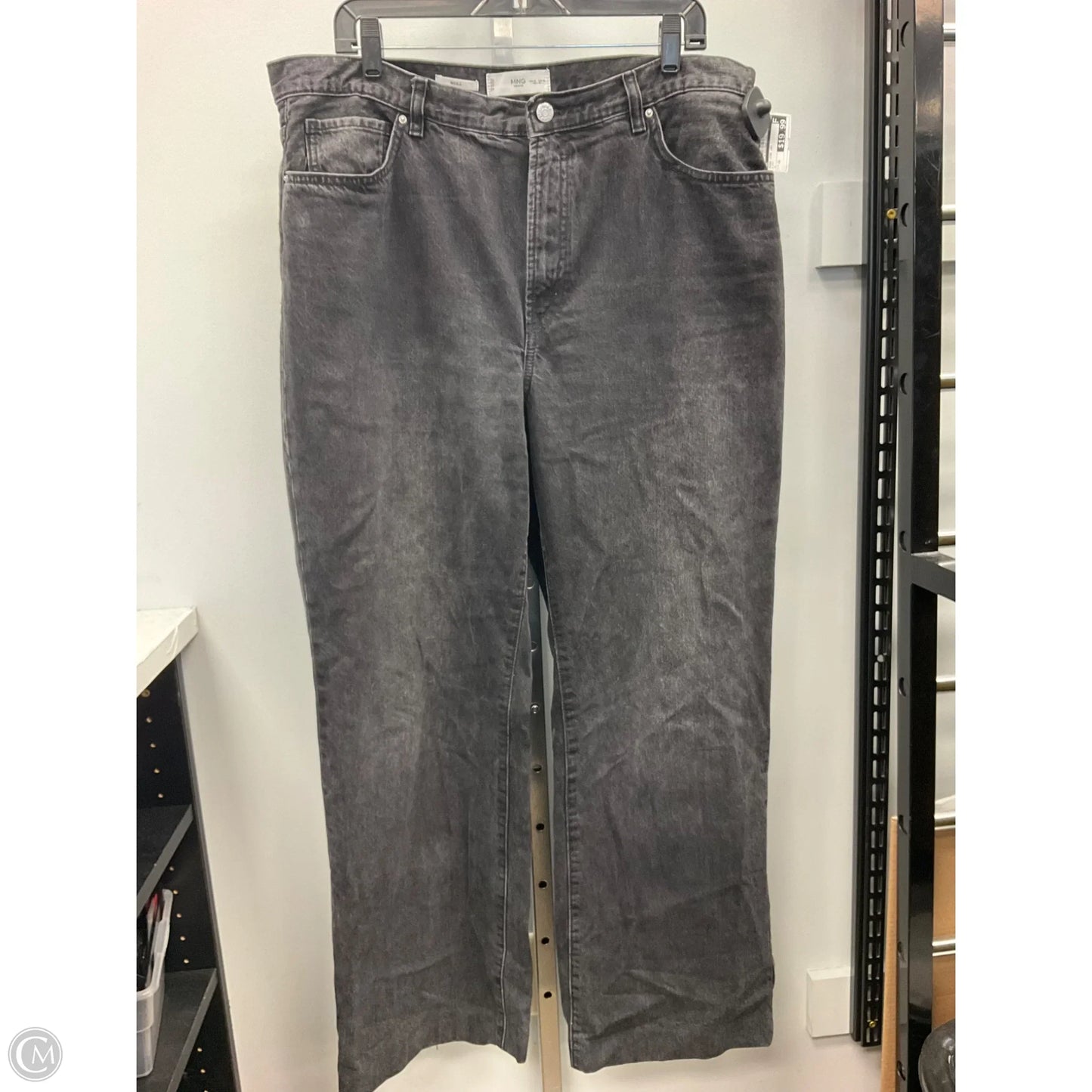 Jeans Wide Leg By Mng In Black, Size: 16
