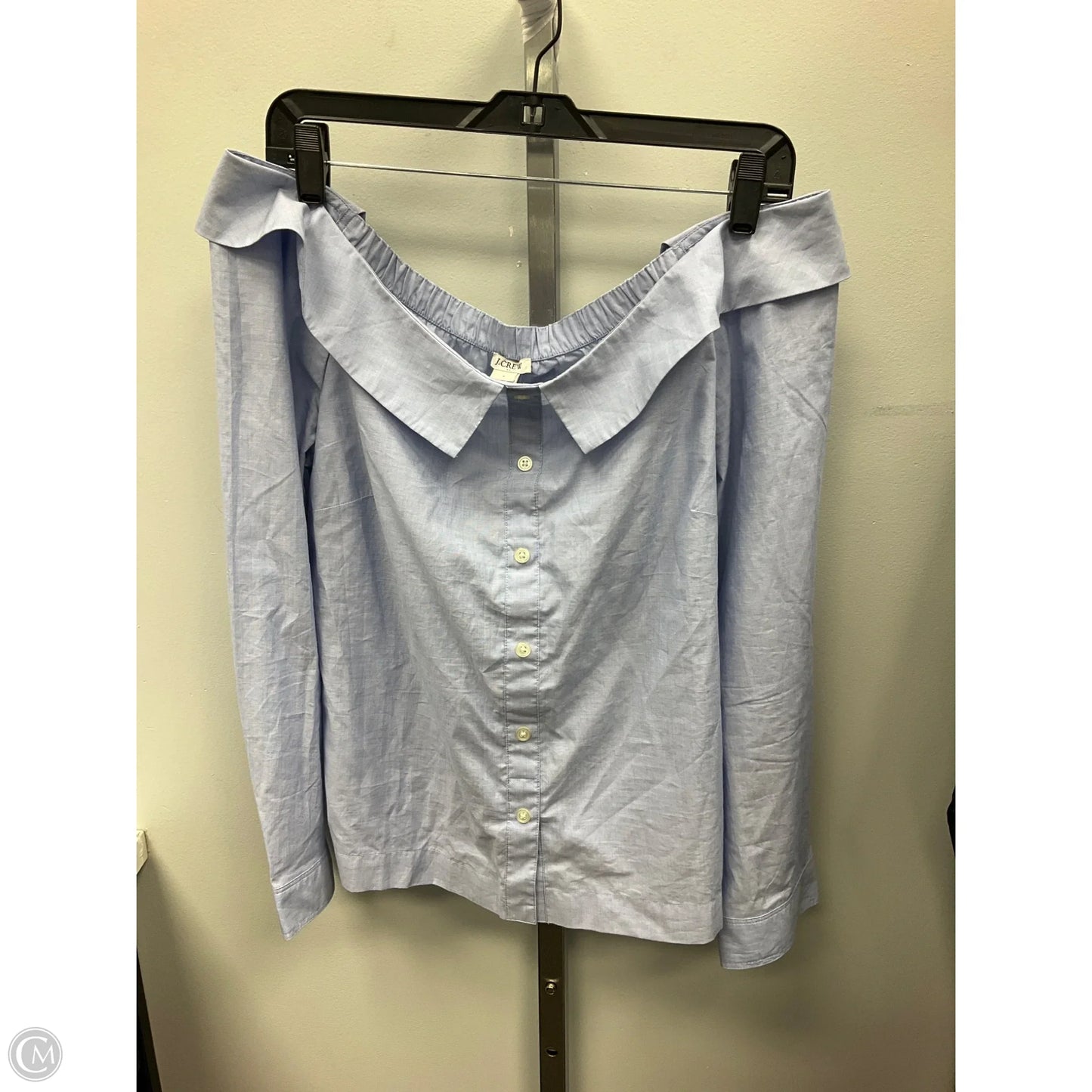 Top 3/4 Sleeve By J. Crew In Blue, Size: L