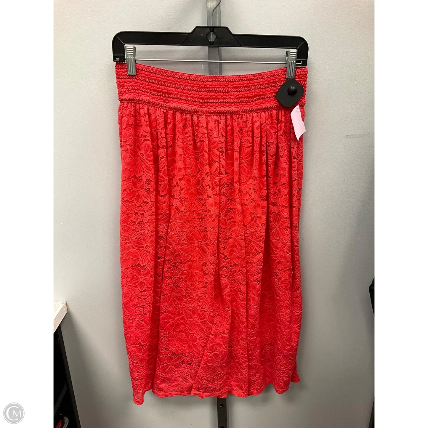 Skirt Midi By Clothes Mentor In Orange, Size: Xl