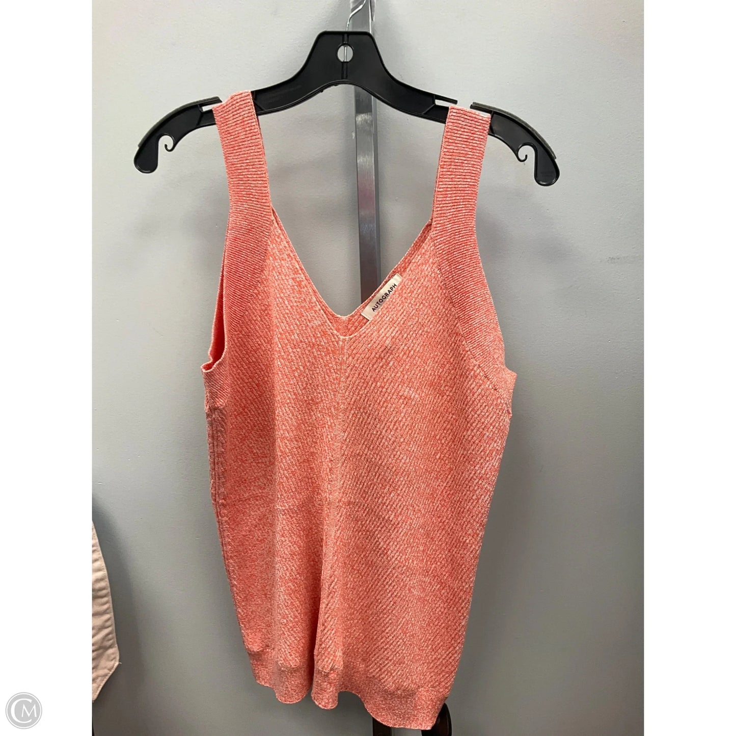 Top Sleeveless By Autograph In Orange, Size: 16