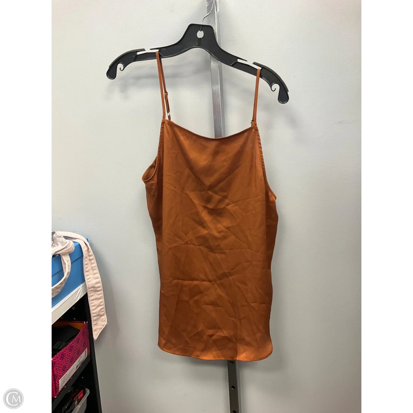 Top Sleeveless By Ann Taylor In Bronze, Size: L