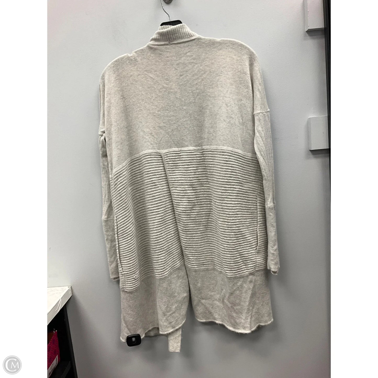 Sweater Cardigan By Lululemon In Grey, Size: 2