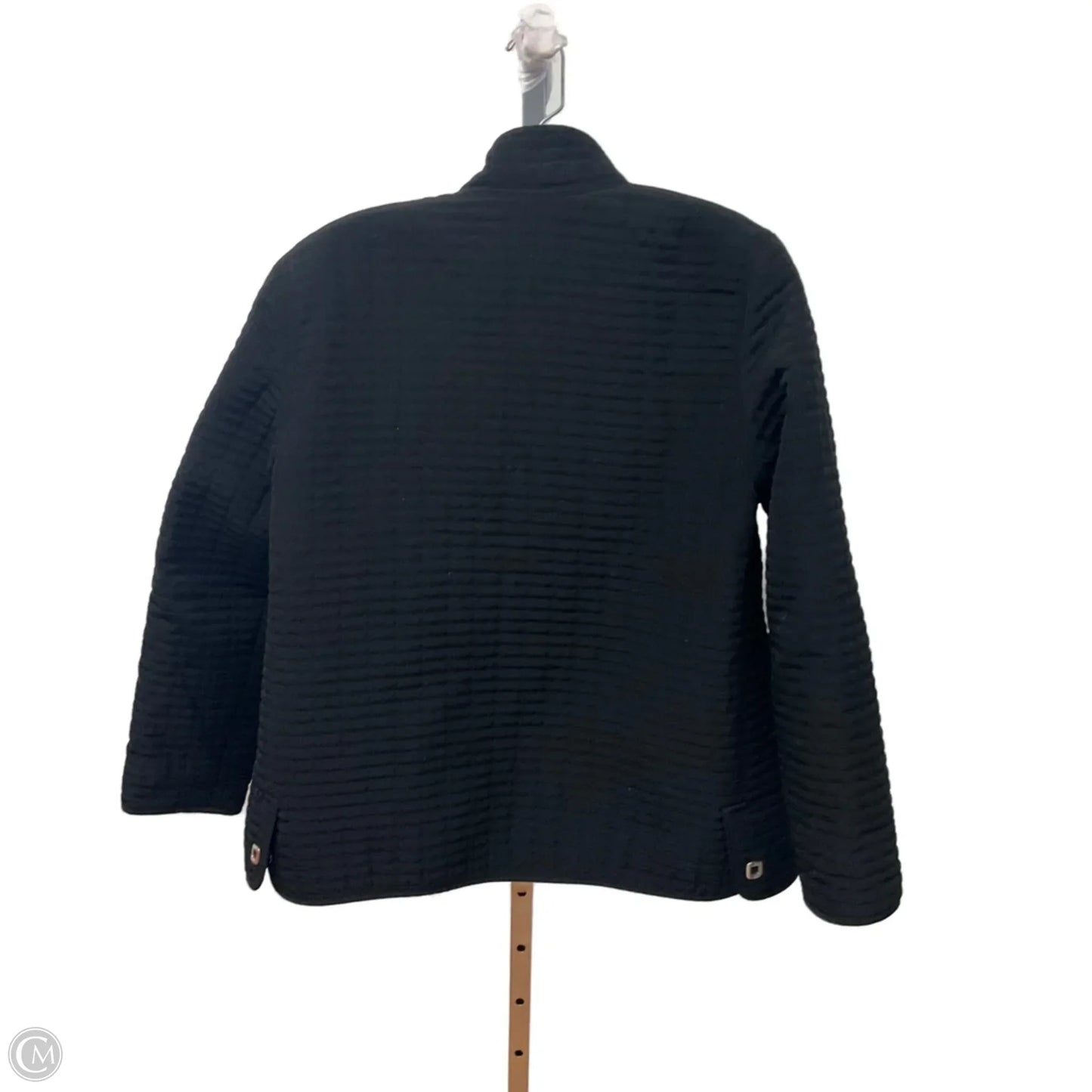 Jacket Puffer & Quilted By Gallery In Black, Size: M