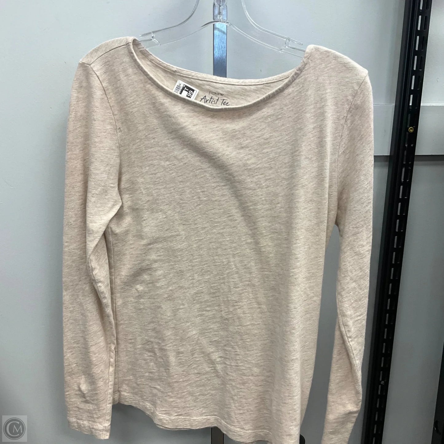 Top Long Sleeve Basic By J. Crew In Cream, Size: M