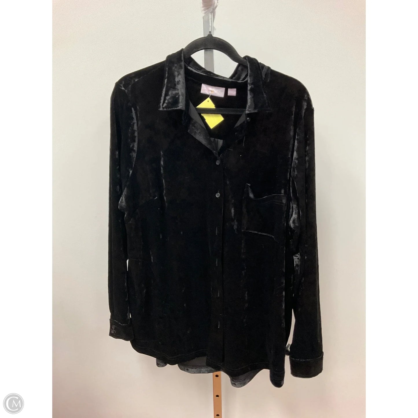 Top Long Sleeve By Belle By Kim Gravel In Black, Size: Xl