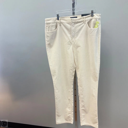 Pants Corduroy By Talbots In Cream, Size: 16