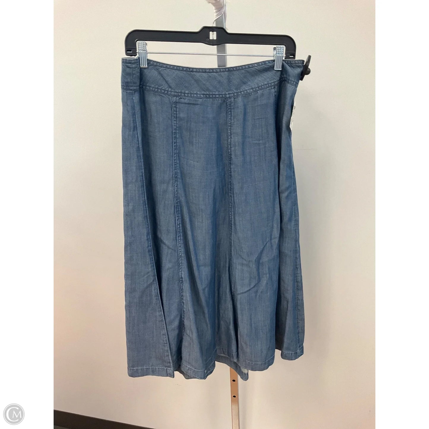 Skirt Midi By Coldwater Creek In Blue Denim, Size: 12p